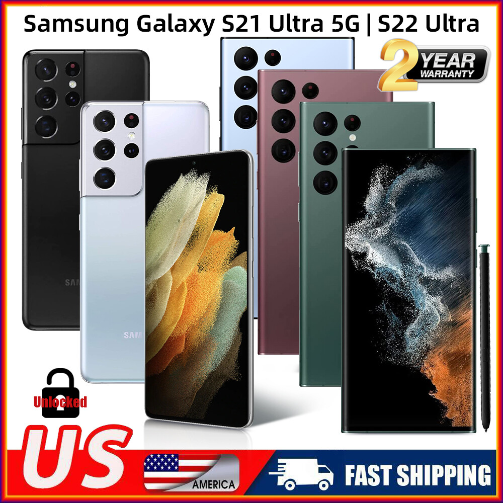 NEW & Samsung Galaxy S22 Ultra S21 Ultra 5g Factory Unlocked GSM+CDMA l