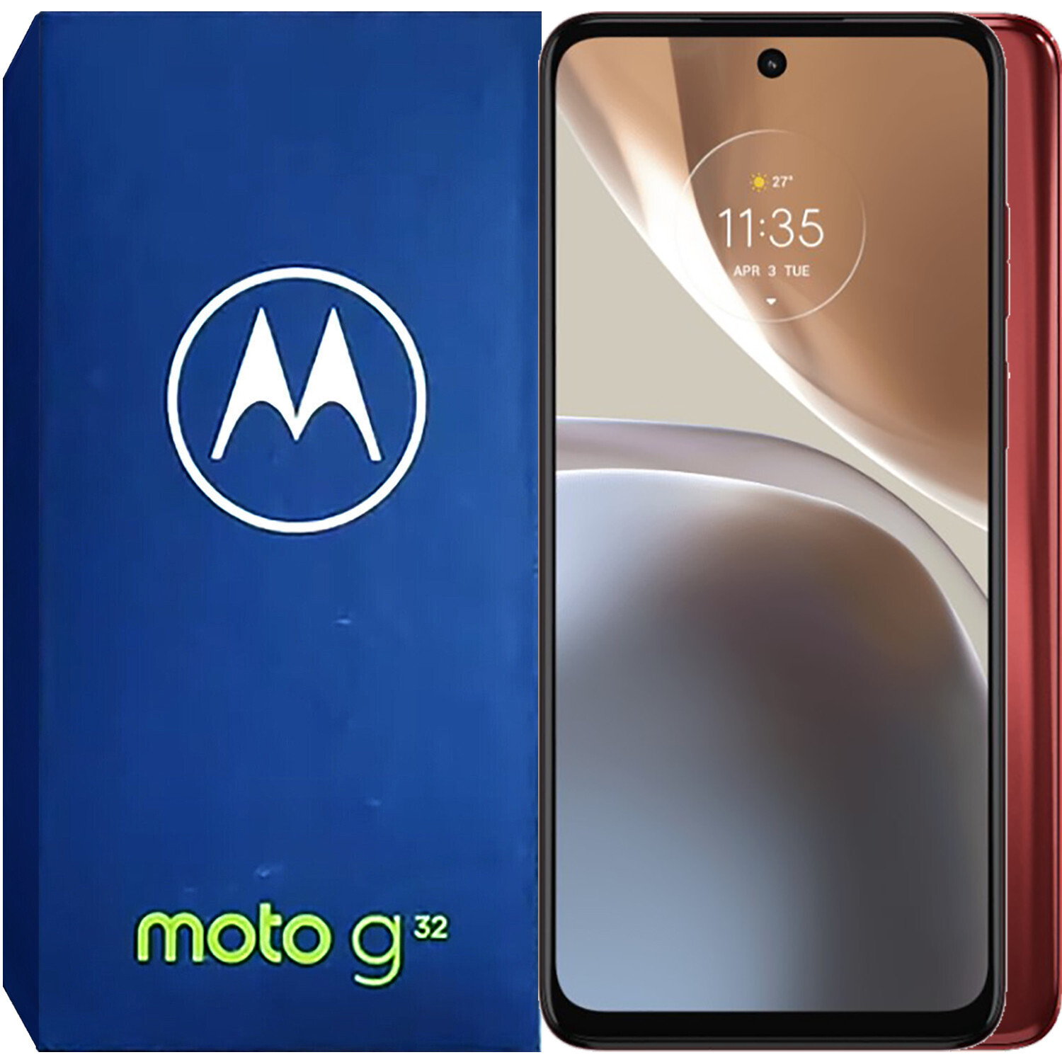 Motorola Moto G32 4G Satin Maroon 128GB + 6GB Dual-Sim Factory Unlocked GSM NEW