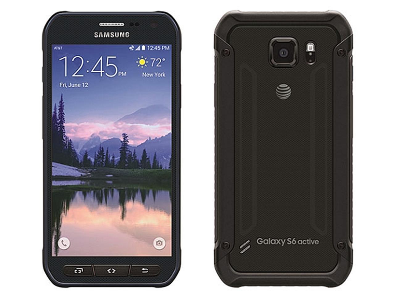 Original SAMSUNG GALAXY S6 ACTIVE G890A 32GB AT&T Unlocked Smartphone Good Grey