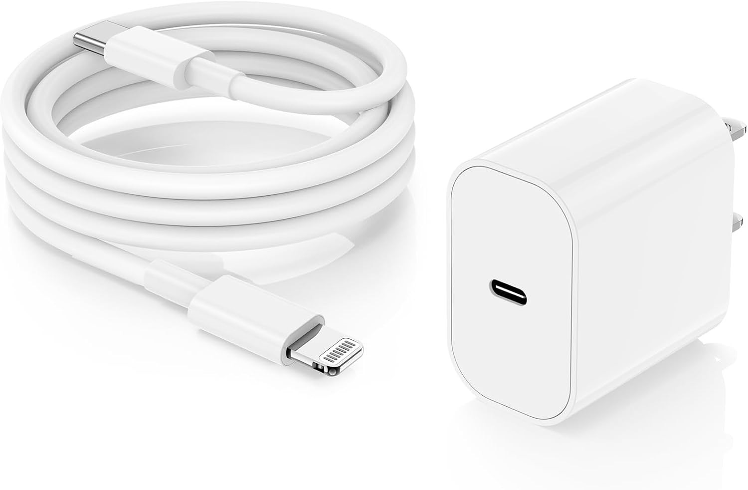 10Ft USB-C Fast Charger Wall Adapter for iPhone 14/13/12/11
