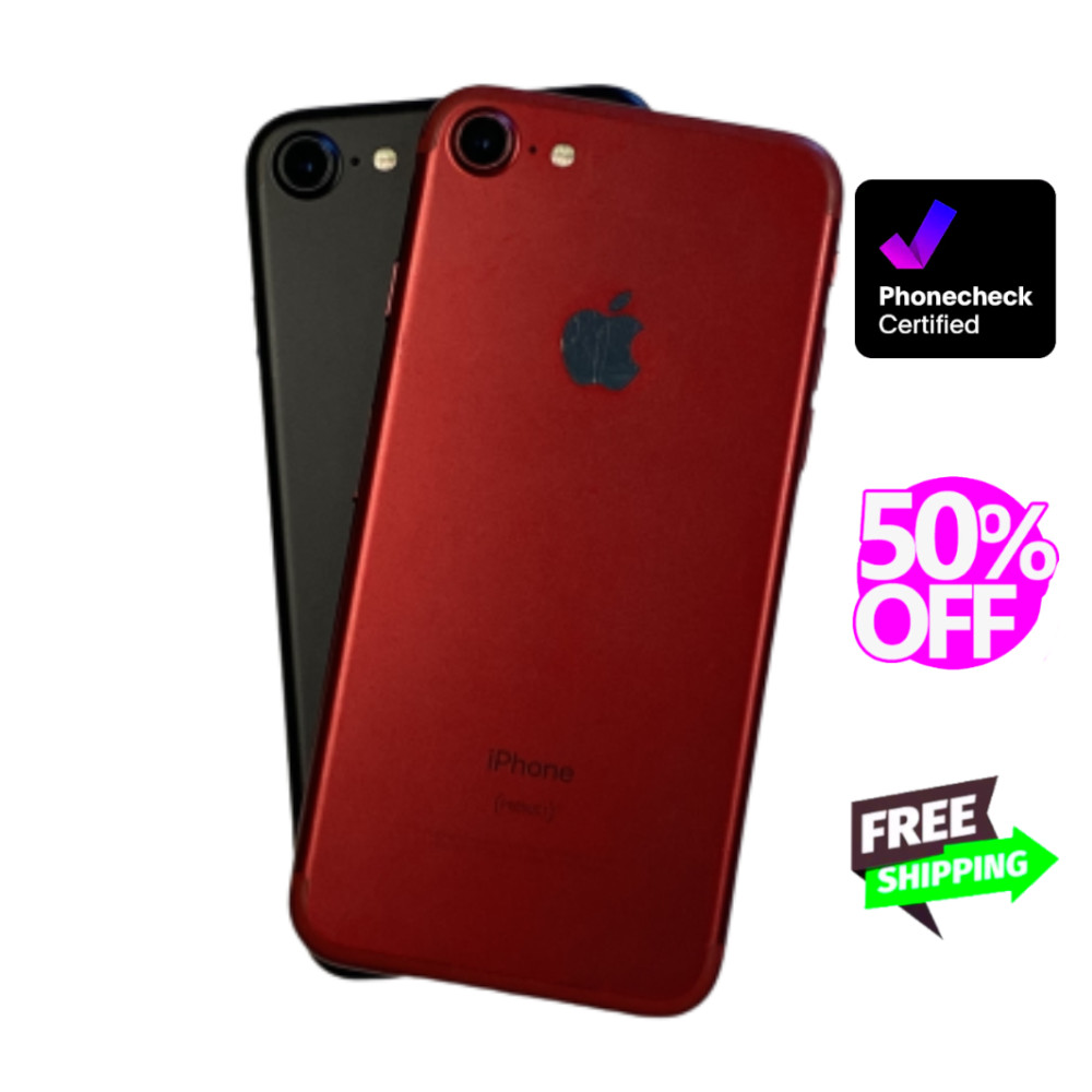 Apple iPhone 7 128GB 32GB Rose Gold Jet Black Red Unlocked AT&T Verizon 4G