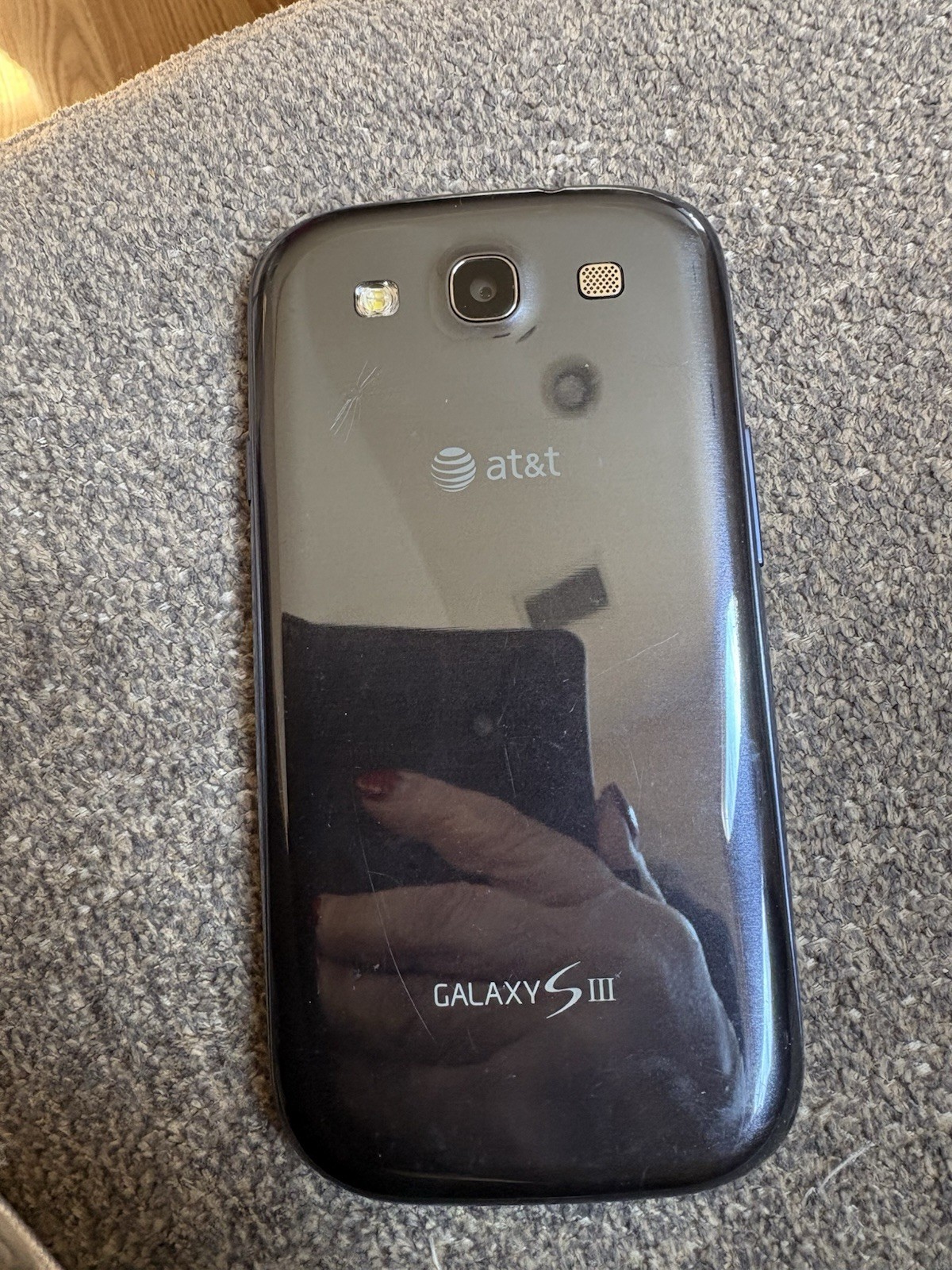 Samsung Galaxy S III AT&T Black Android Quad Core 8MP 2GB RAM 4.8in Smartphone