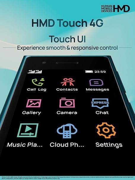 HMD Touch 4G | World’s First Hybrid Phone | S30+ Touch 64MB RAM 128MB Storage