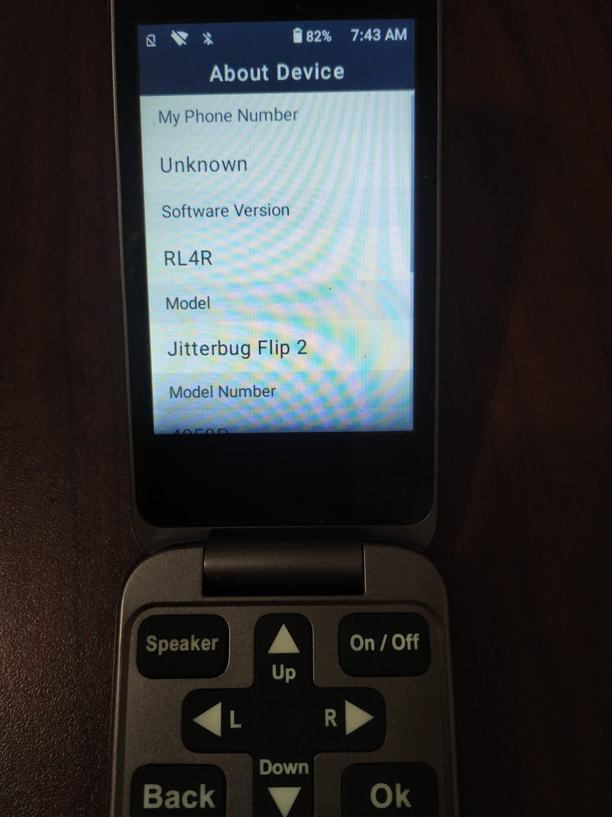Lively Jitterbug Flip 2 Alcatel 4058P 32GB Red Works Great (Big Buttons)