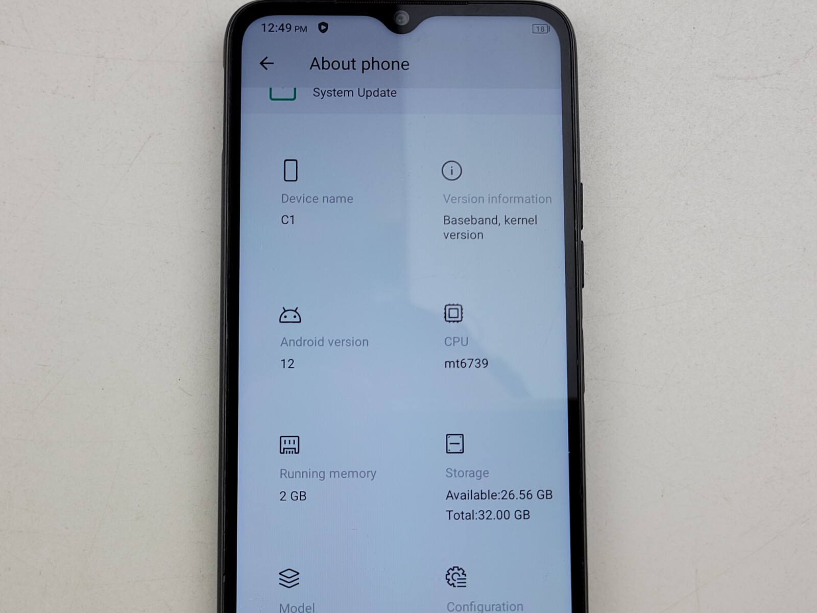 UMIDIGI C1 (MP07) 32GB (GSM Unlocked) Dual SIM Smartphone – NO SIM TRAY – J7477