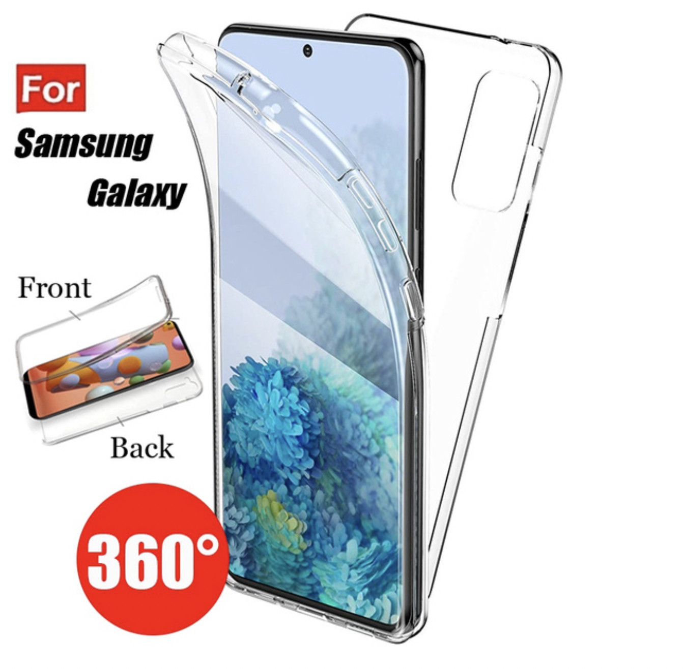 Case for Samsung Galaxy S21 S20 FE 360 Shockproof Protective Silicone TPU Cover