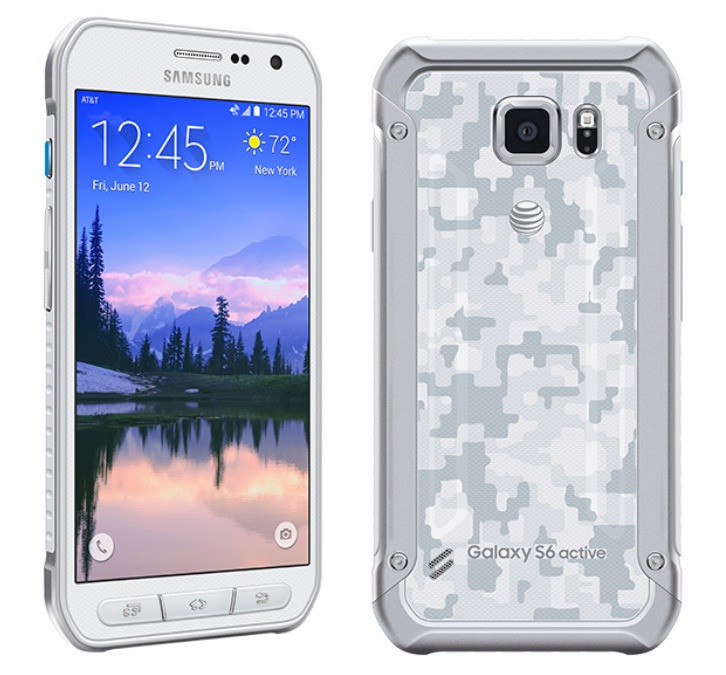 Samsung Galaxy S6 Active SM-G890A 32GB AT&T Unlocked Smartphone Excellent White