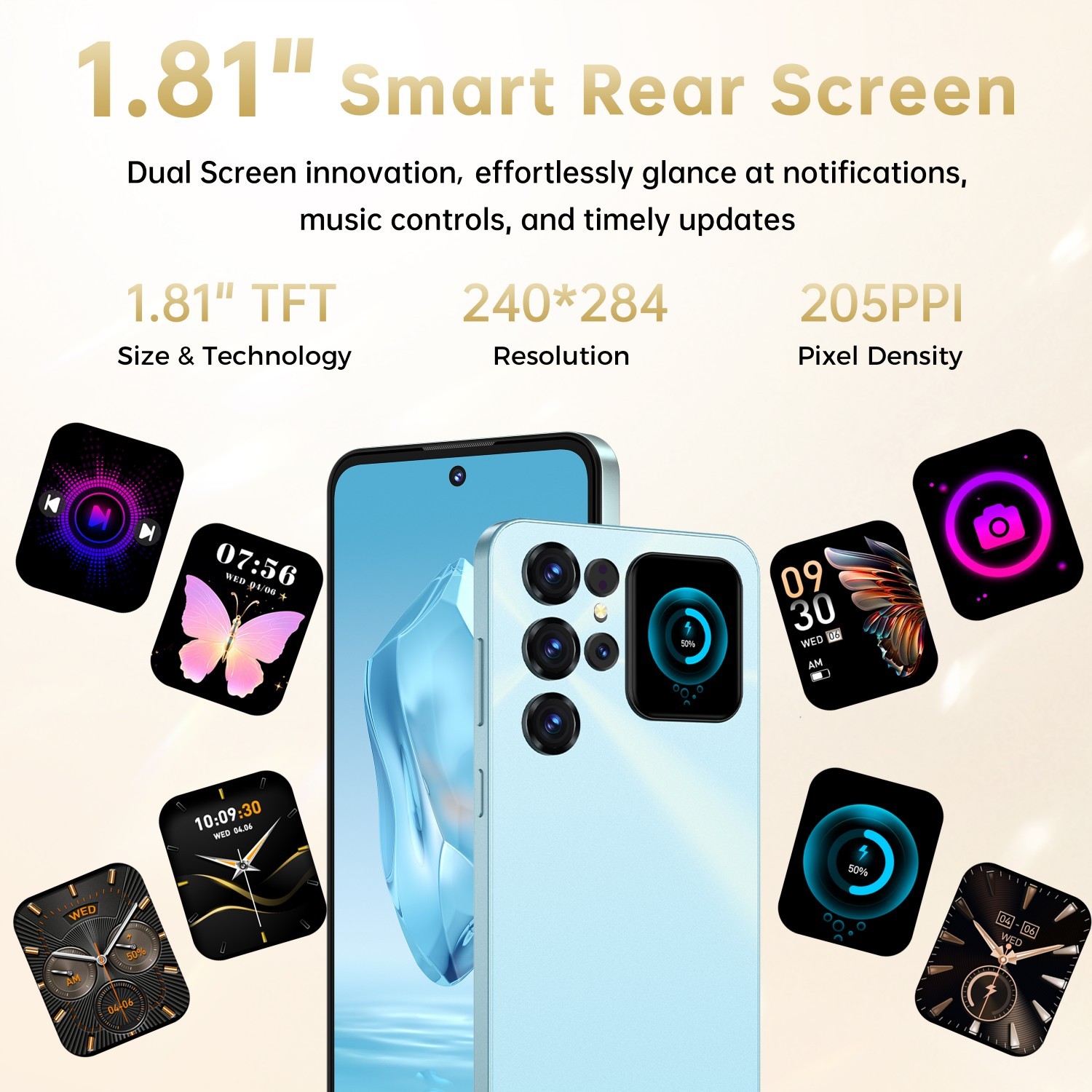 OUKITEL C68 PLUS Cell Phone 7.2″ Dual Screen 24GB+256GB 6000mAh Android 15 64MP