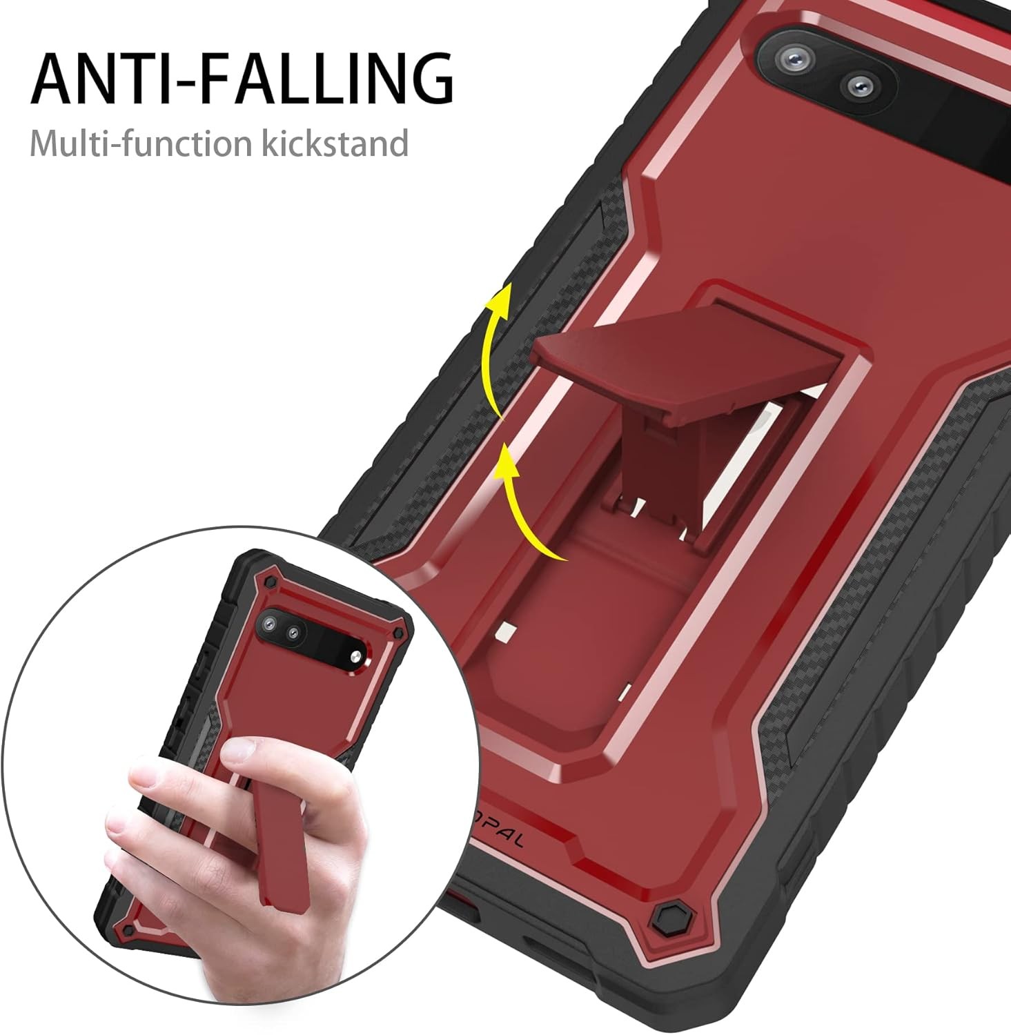 for Google Pixel 6a Case, Military Grade Protection Shockproof Case with Tempere