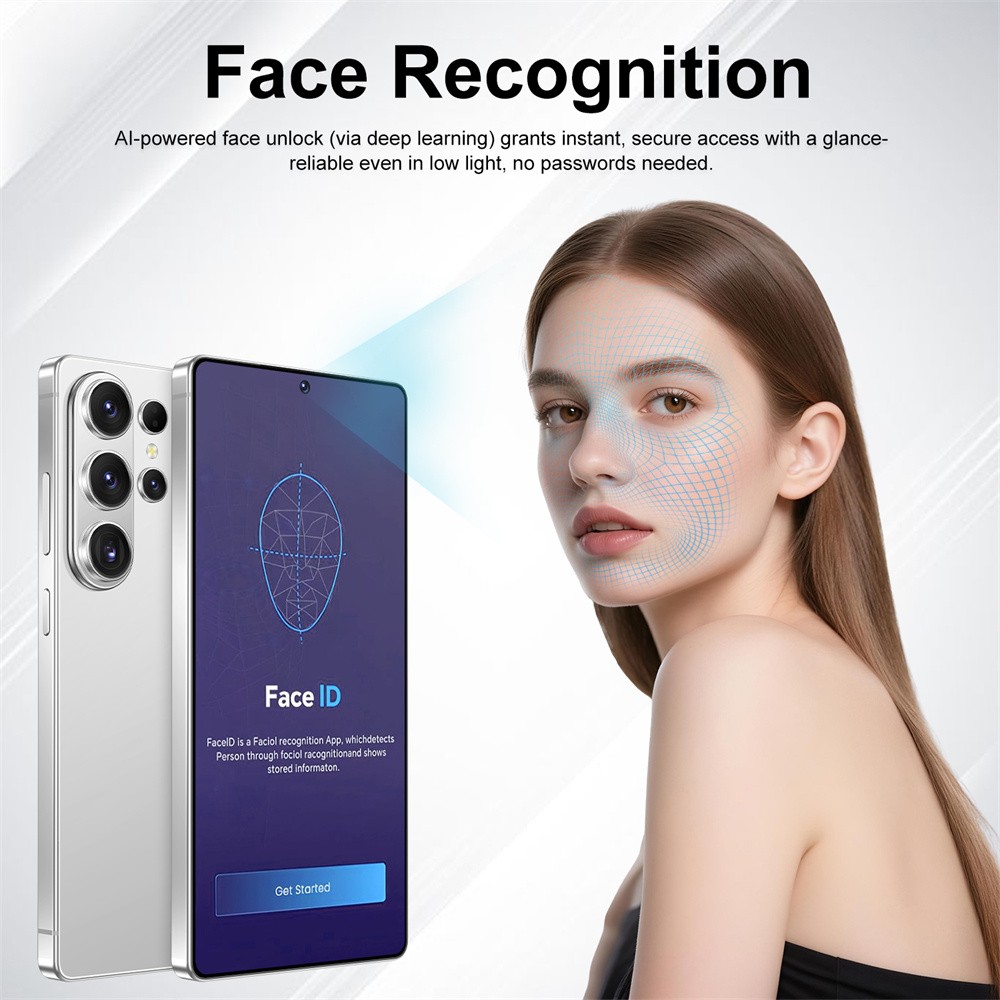 S26 Ultra 5G Smartphone Unlocked Mobile 3+32GB Dual SIM Android Cheap Cell Phone