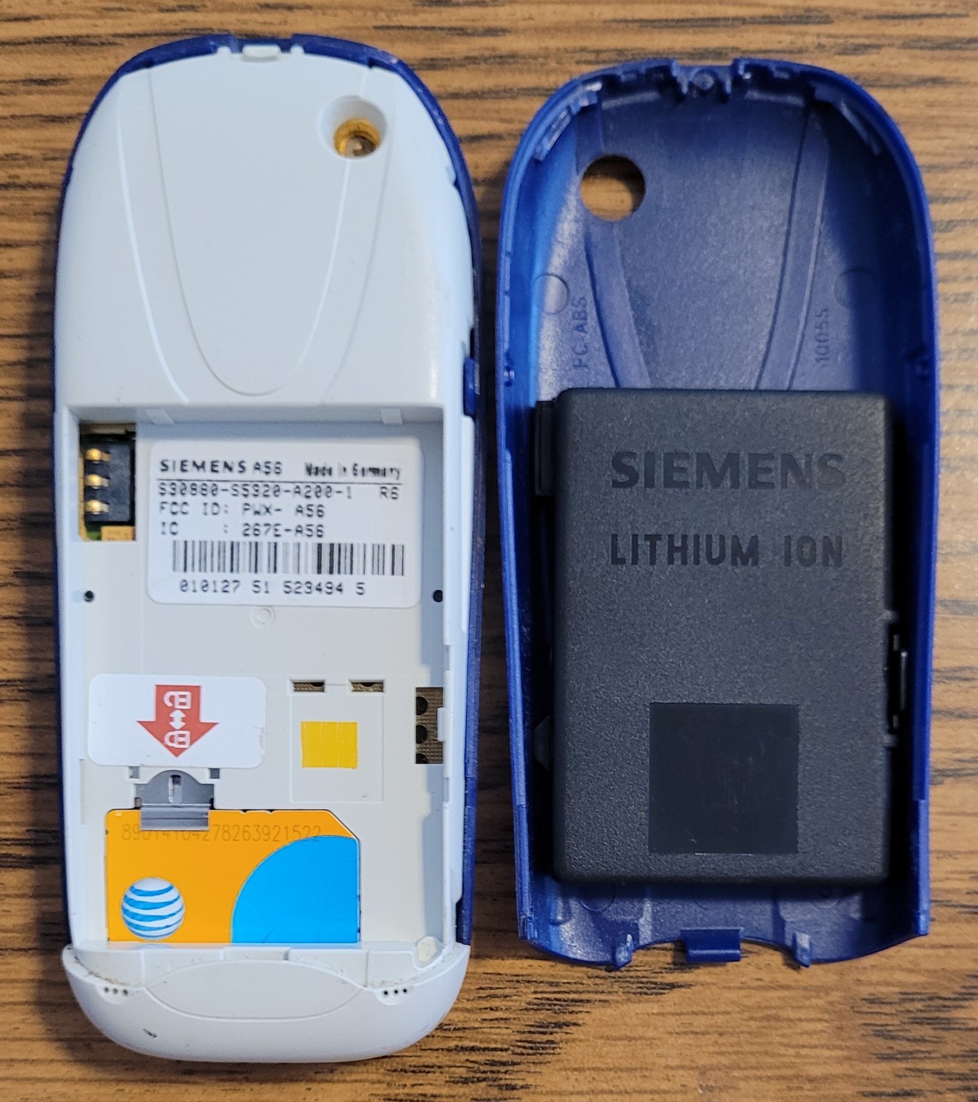 Siemens A Series A56 – Blue and Silver ( Cingular ) Very Rare Cellular GSM Phone