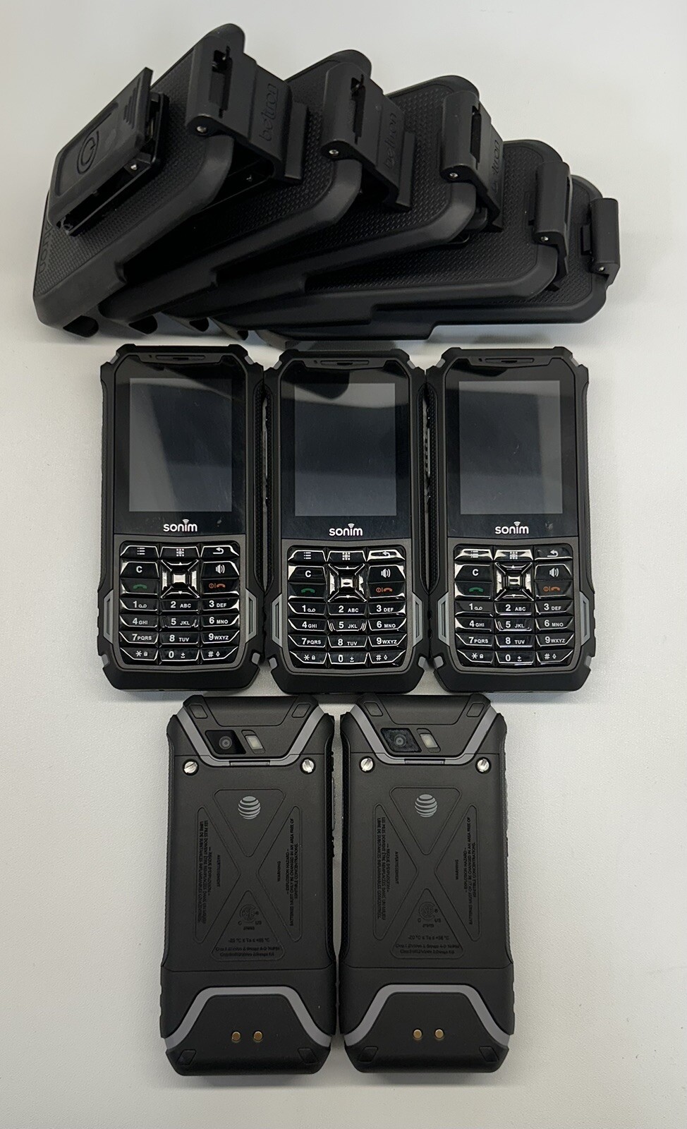 LOT OF 10 Sonim XP5s XP5800 16GB AT&T Rugged Phone Dual-SIM Waterproof Smartphon