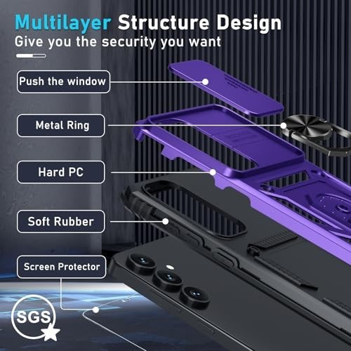 For Samsung Galaxy S25 FE Case Shockproof Protective Military Guard Phone Cover