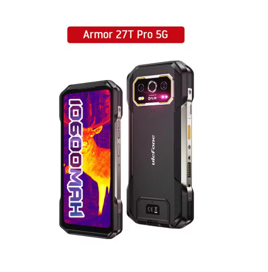 Ulefone Armor 27T PRO 5G Rugged Phone Thermal Imaging 24GB/256G 64MP NV 10600mAh