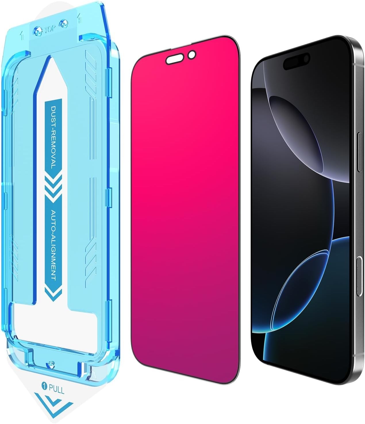 Privacy Screen Protector for iPhone 17 Pro Max Gradient Color Tempered Glass Ant