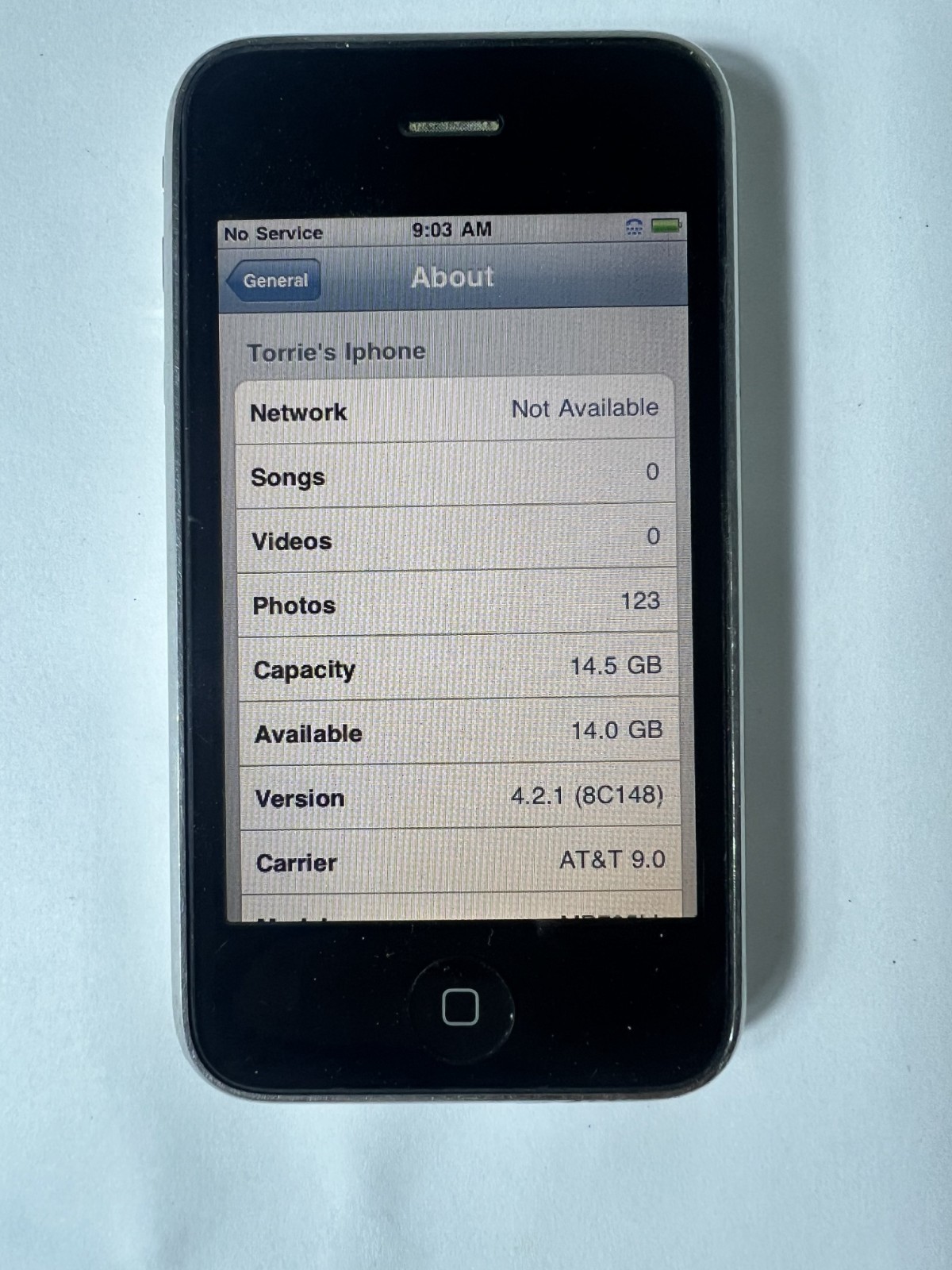 iPhone 3GS 16GB White A1241 MB705LL – rare iOS 4.2.1 (8C148) Tested and Working