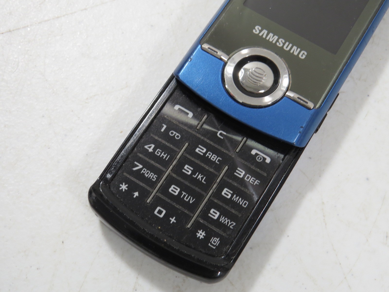 Samsung SGH-A777 GSM Blue Bluetooth 1.3MP 2.3″ Screen AT&T Slider Phone Manual
