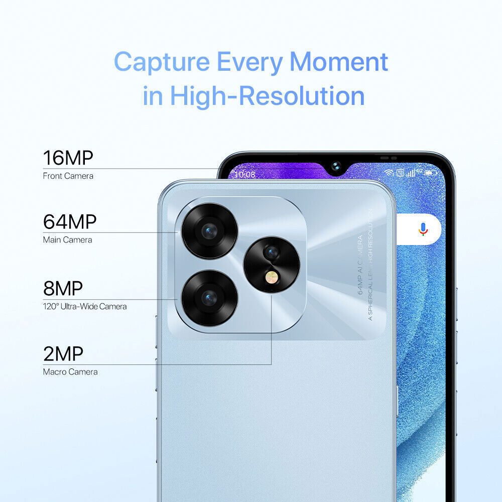 UMIDIGI A15T 16GB+128GB Octa Core NFC Dual SIM Android Unlocked Smartphone