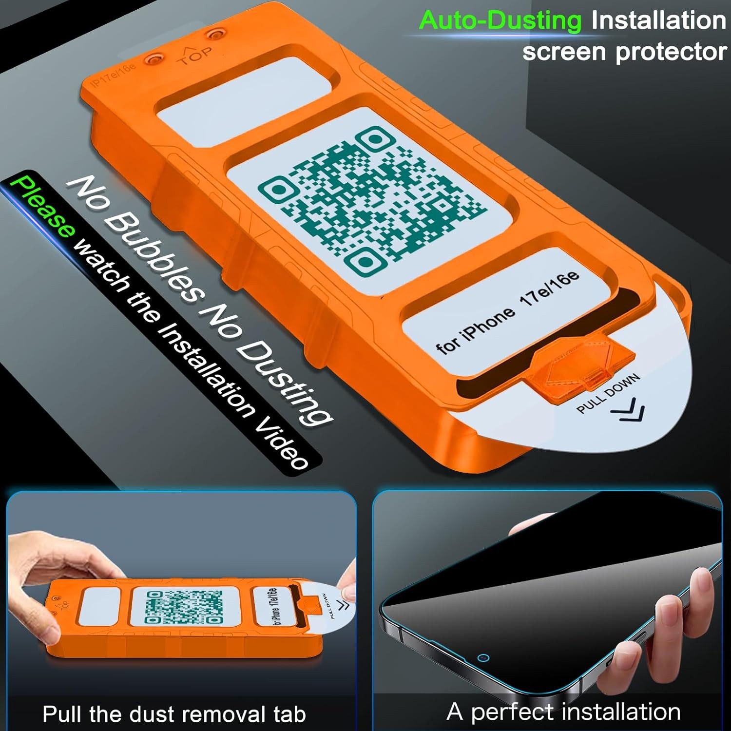 3PCS Privacy Screen Protector & Camera Lens Protector for iPhone 17e 16e Anti Sp