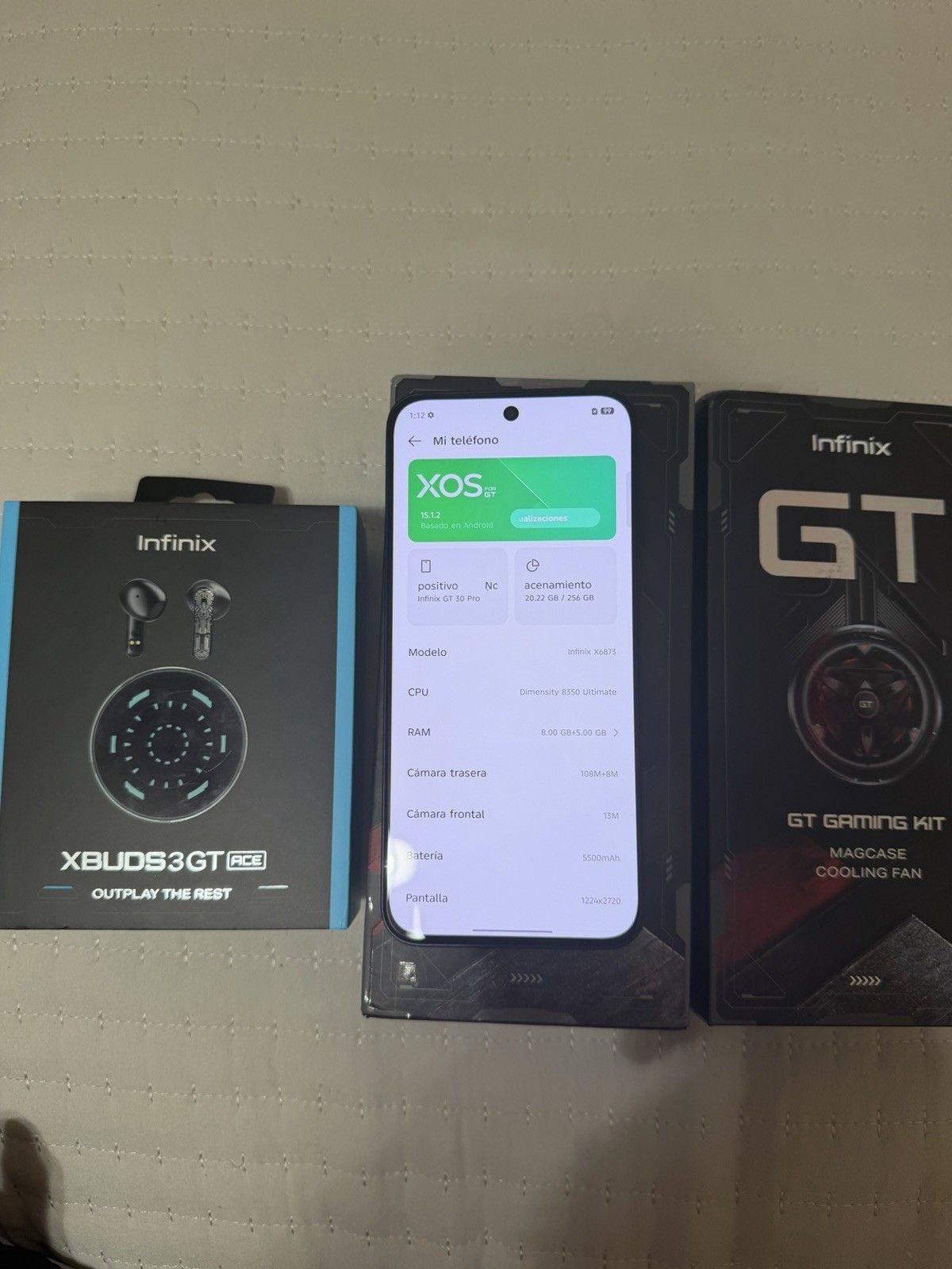 Infinix GT 30 Pro X6873 256GB 8GB RAM 108MP Blue w/ Xbuds & Kit
