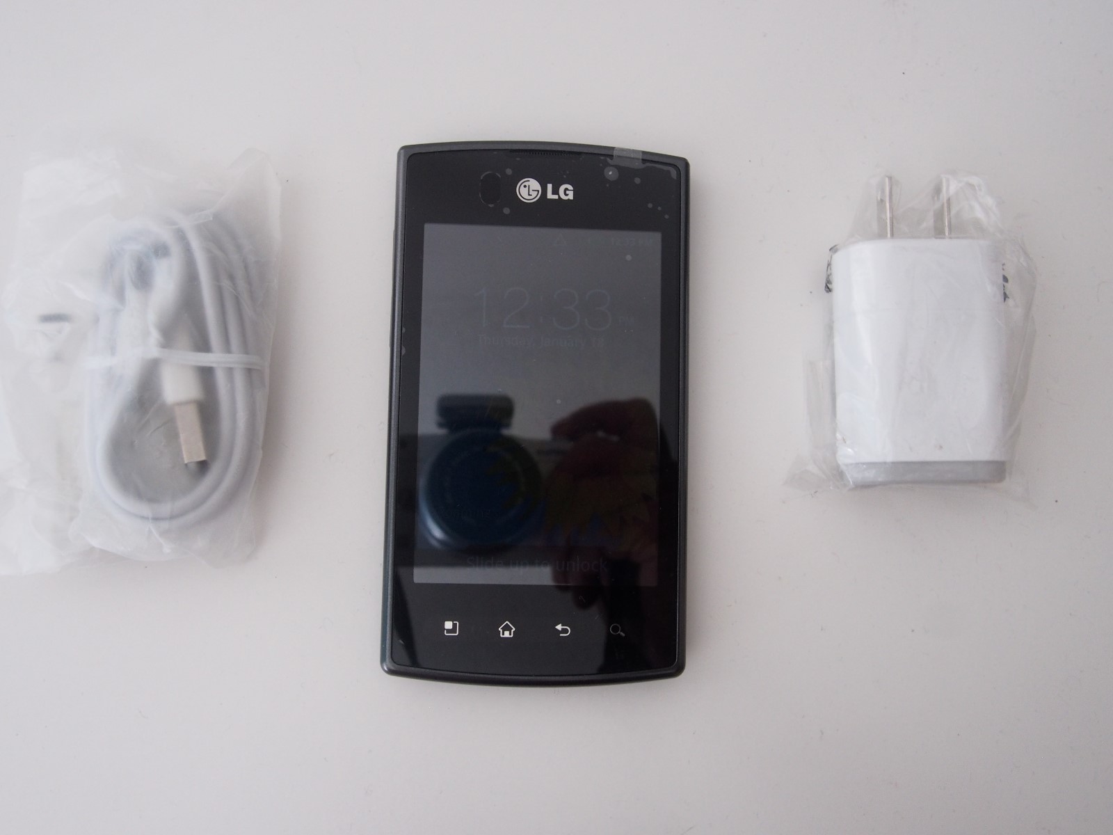 LG Optimus Plus AS695 (unknown) Carrier PREPAID CDMA Black,