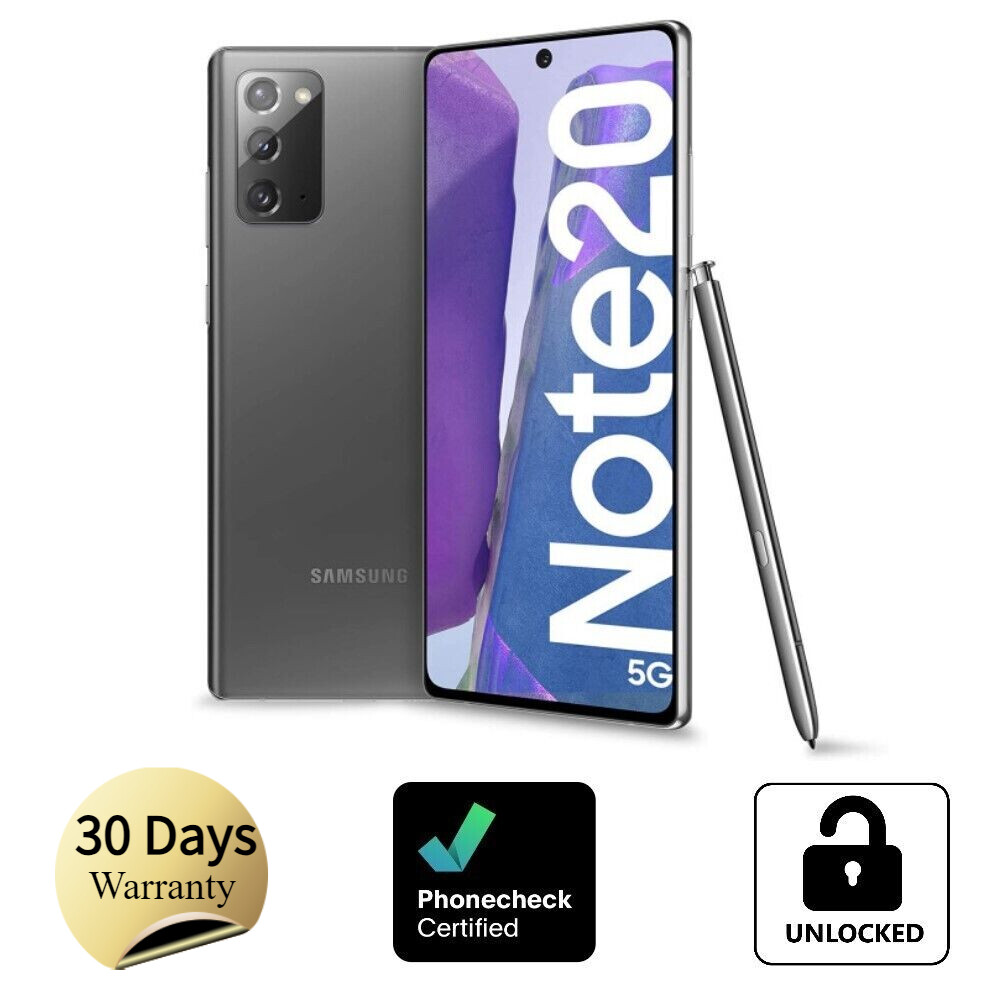 Samsung Galaxy Note 20 5G SM-N981U1 128GB Mystic Gray (Unlocked) Smartphone US
