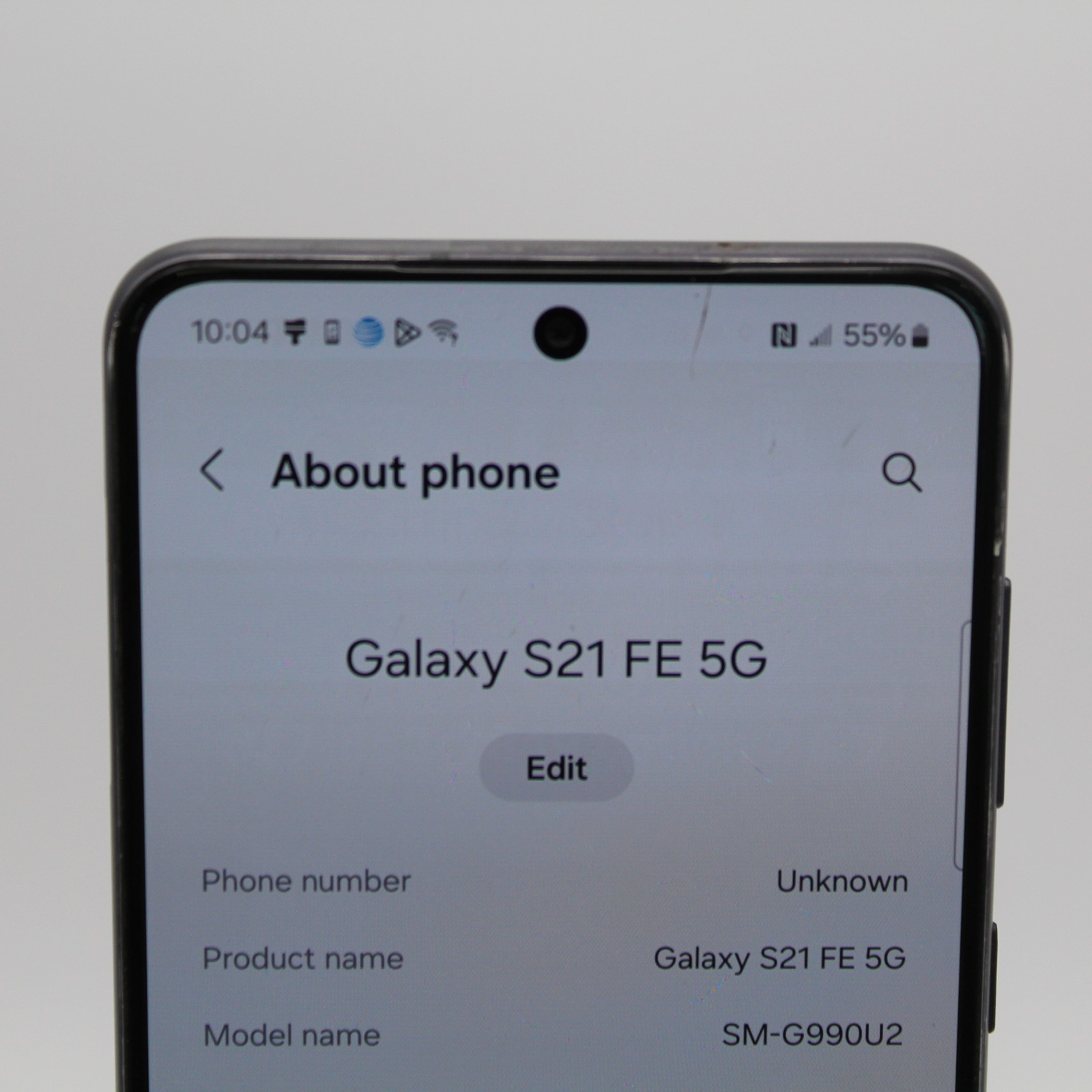 Samsung Galaxy S21 FE 5G G990U2 128GB Poor Condition | Black | AT&T ONLY