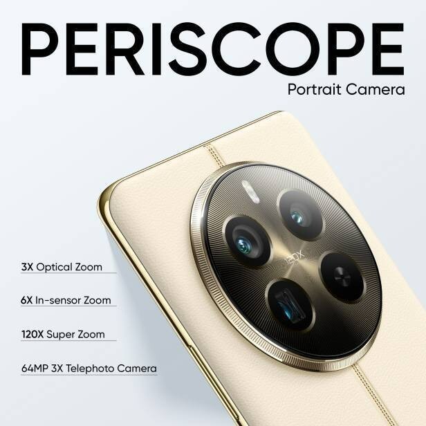 realme 12 Pro+ Beige color 5G Factory Unlocked Dual SIM 12GB RAM 256GB