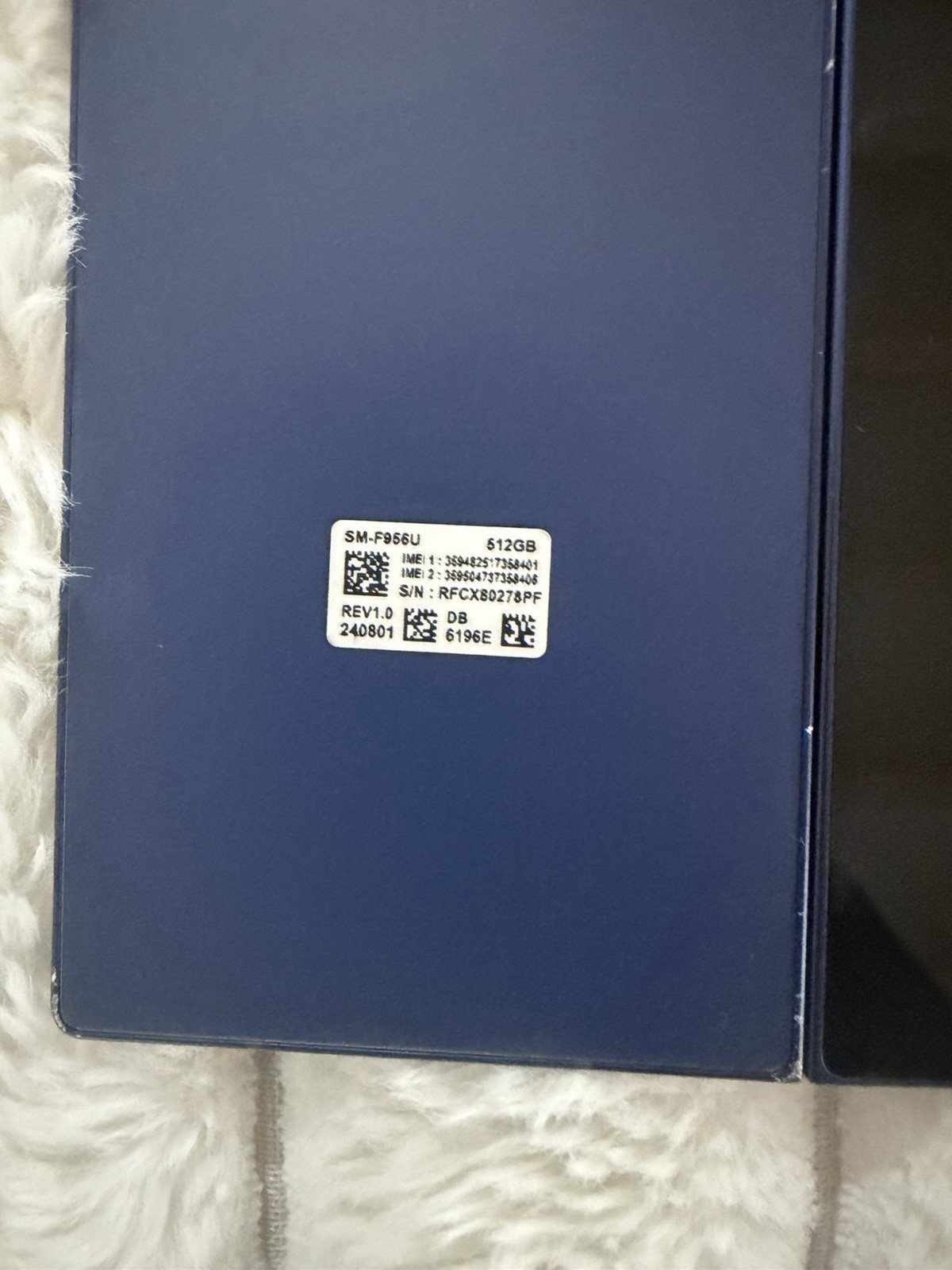 Samsung Galaxy Z Fold6 512GB AT&T imei Issue Sold As is Read Description
