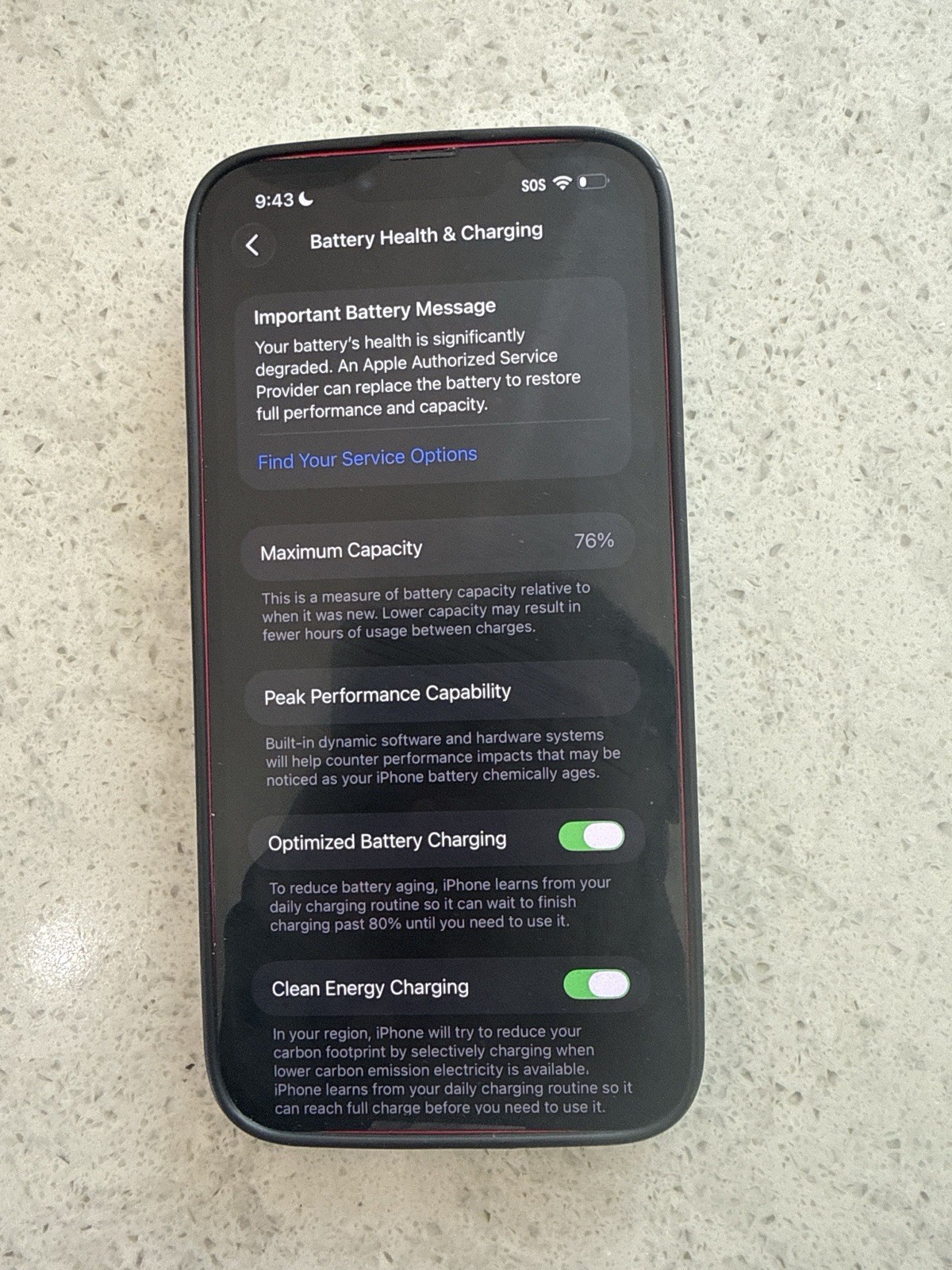 Apple iPhone Red iOS Bar Style Smartphone