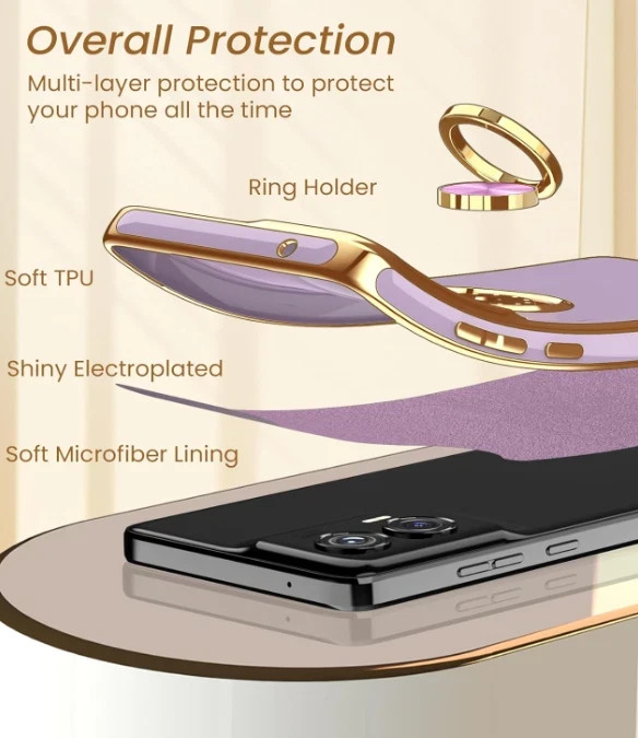 For Moto G Stylus 5G 2024 Case Built-in 360° Magnetic Kickstand/Screen Protector