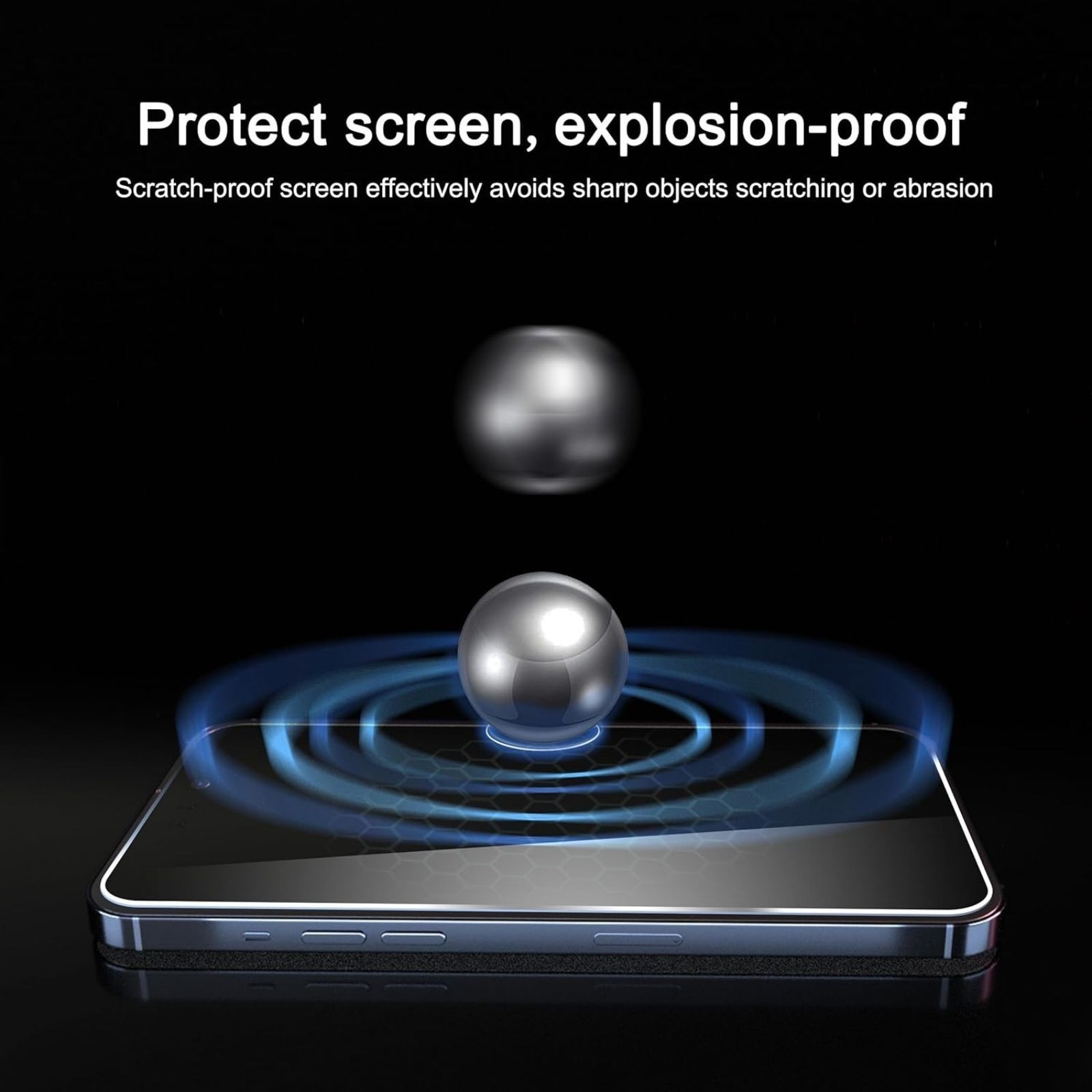 3 Pack Screen Protector for iPhone 16 Plus & iPhone 15 Pro Max, Case Friendly