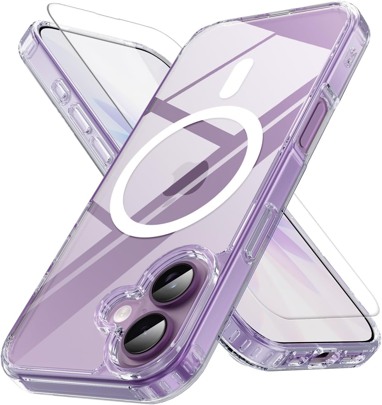 iPhone 17 Case 6.3″ Shockproof Protective Phone Cover Compatible with Mag Safe