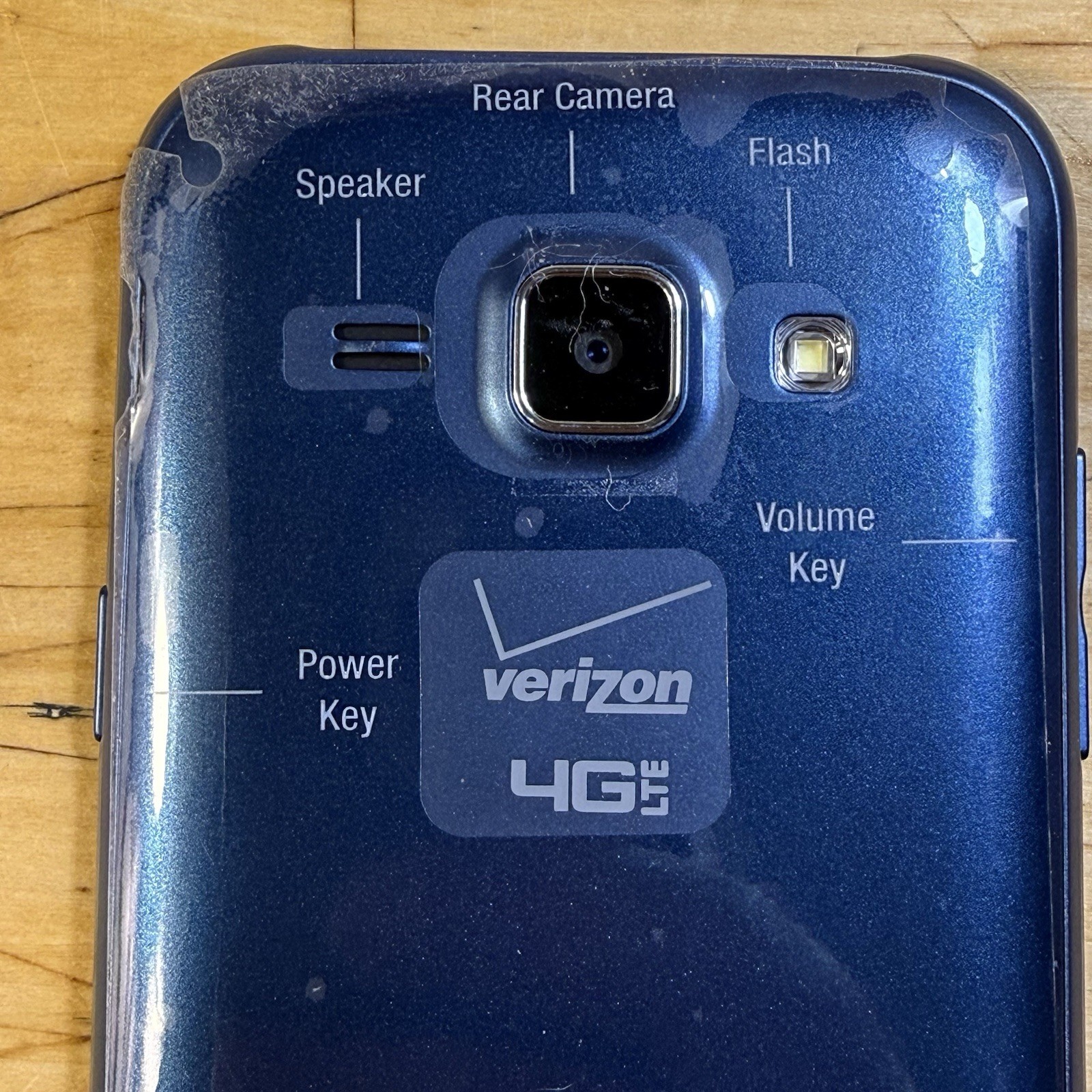 Samsung Galaxy J1 4G LTE SM-J100VPP Blue & Silver ( Verizon ) Android W Manuals