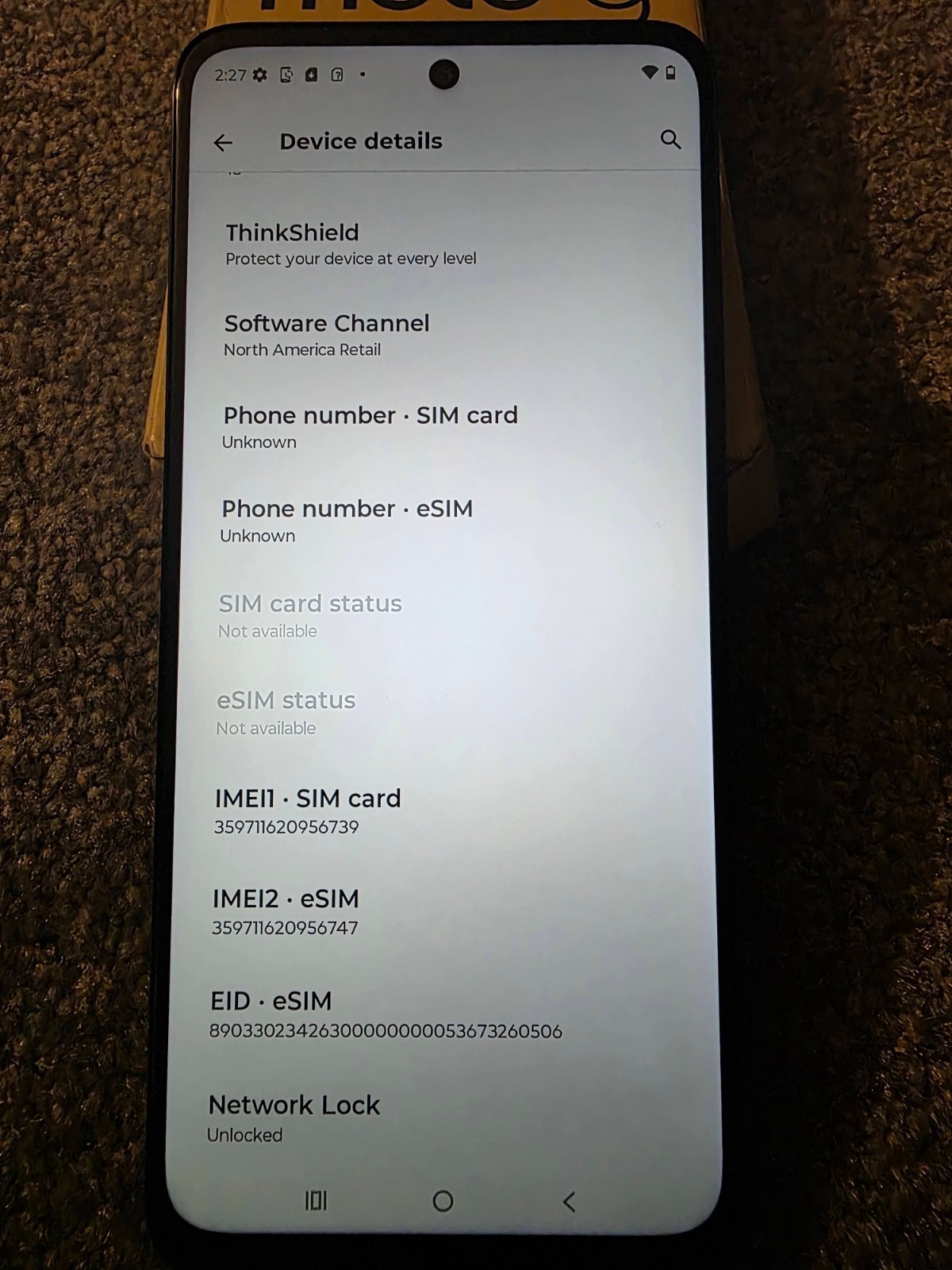 New Motorola Moto G Power 5G 2024 XT2415-1 Factory Unlocked 128GB Smartphone