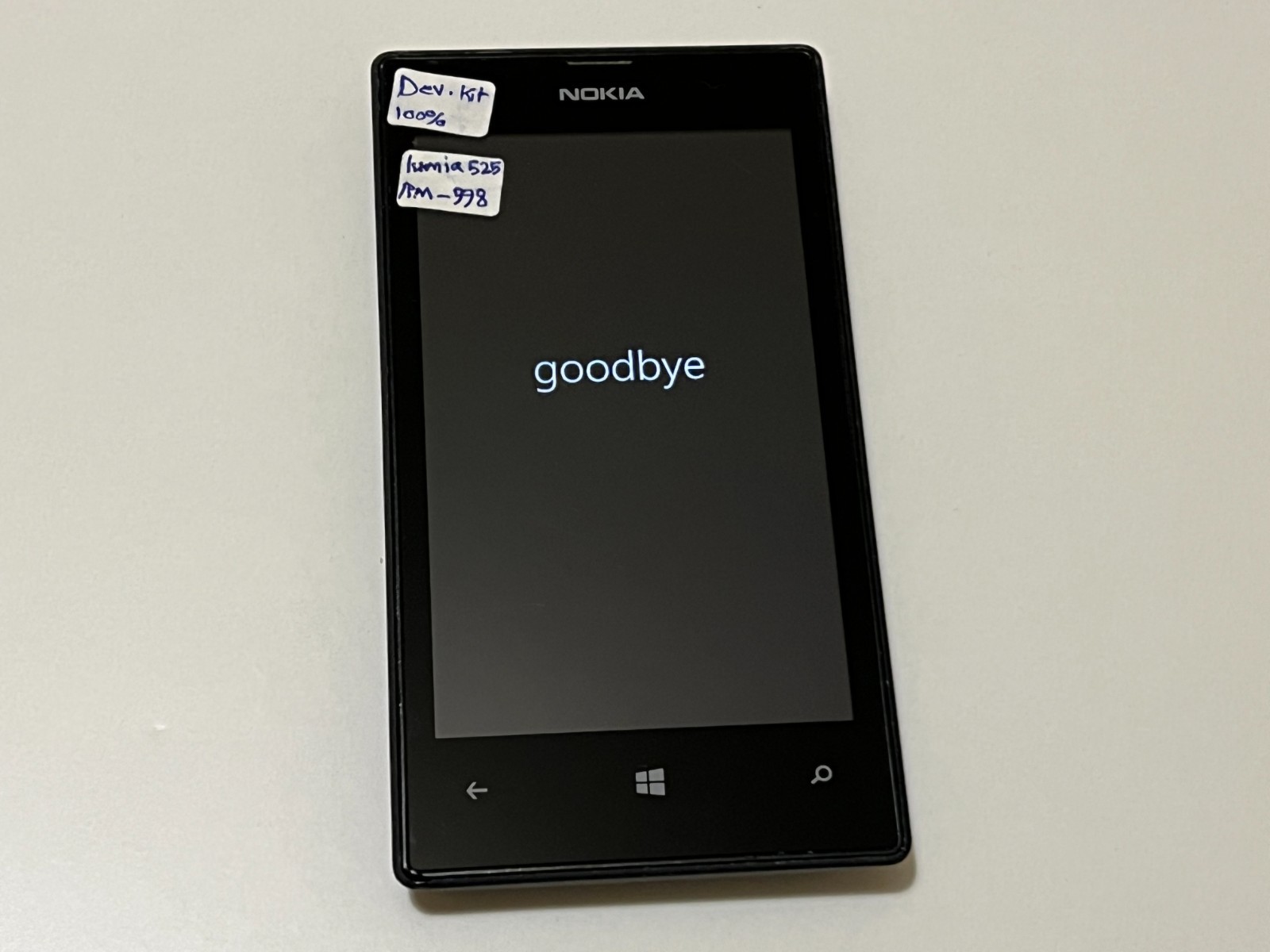 Nokia Lumia 525 Development device Unlocked Windows phone Rare