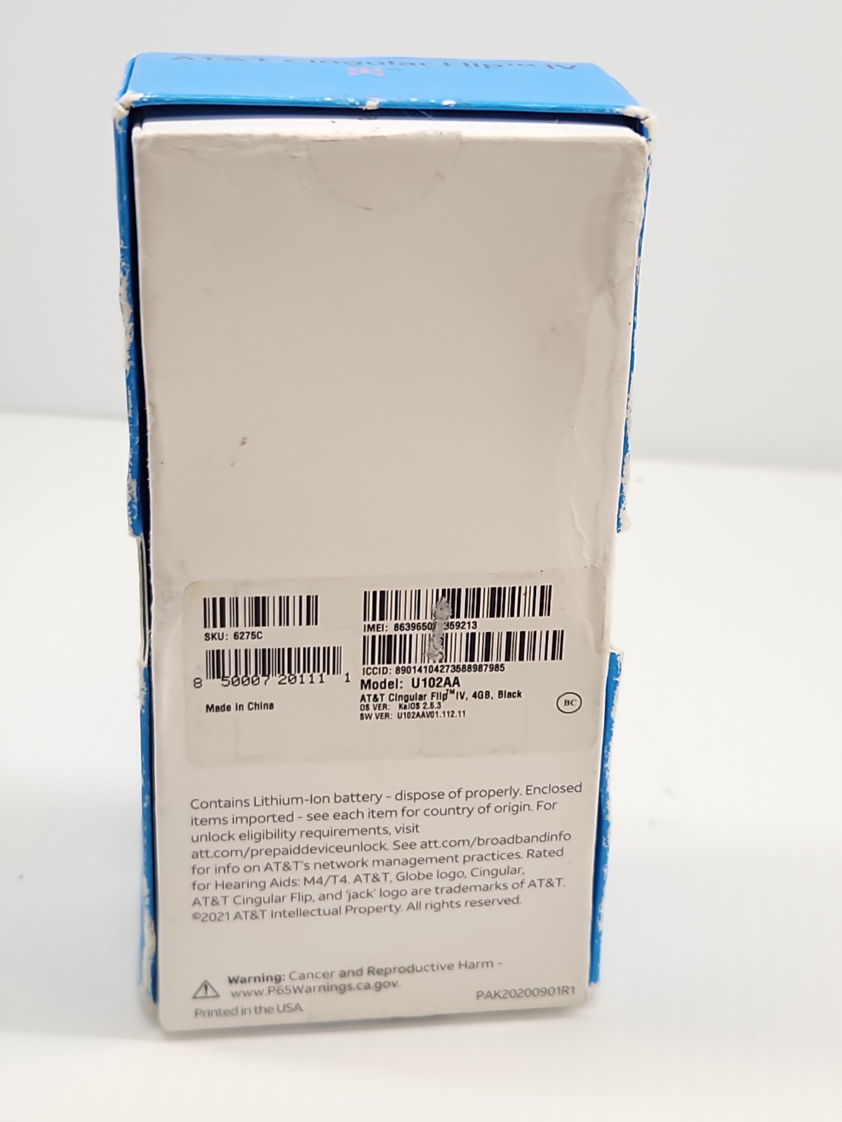 NEW AT&T FLIP IV U102AA 4G LTE AT&T SIM CARD INCLUDED! Read Description
