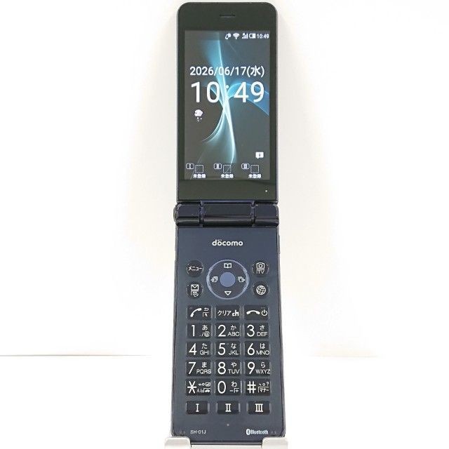 Sharp Aquos Mobile Sh-01J Docomo Blue Black Main Body C20727 Japanese Flip phone