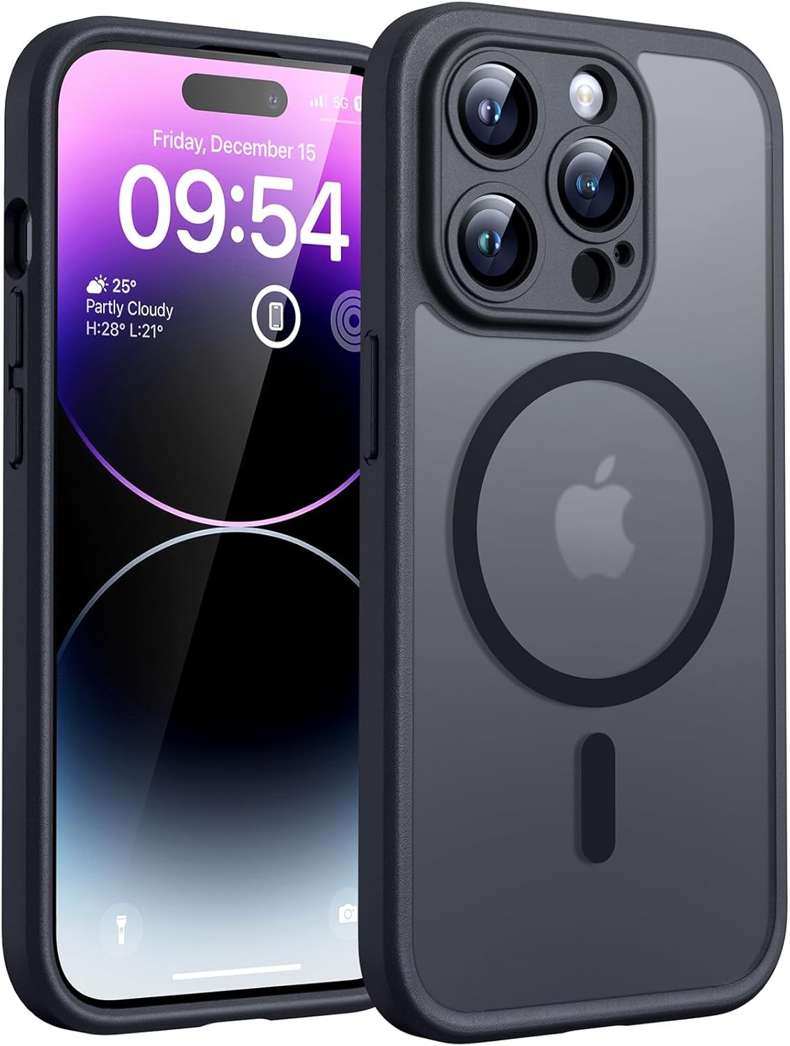 Magnetic for iPhone 14 Pro Case, Upgraded Full Camera Protection, Drop Protectio