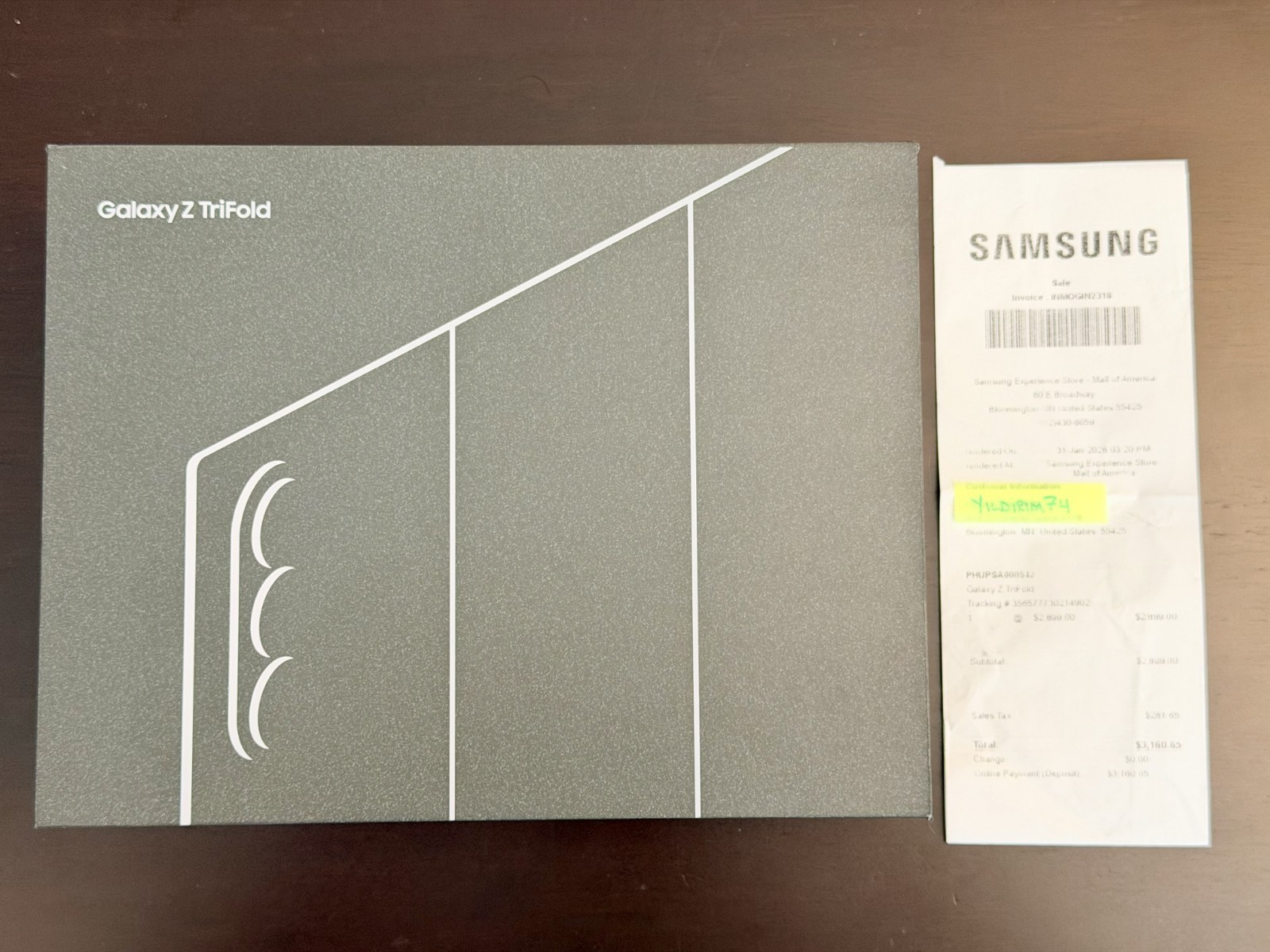 Samsung Galaxy Z TriFold | 512 GB | Crafted Black | (Unlocked) | USA Version