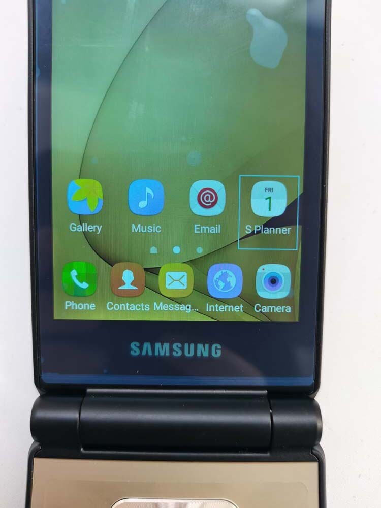 Unlocked – Samsung Galaxy Folder SM-G1600 Android Dual SIM 16GB 3.8″ Flip Phone