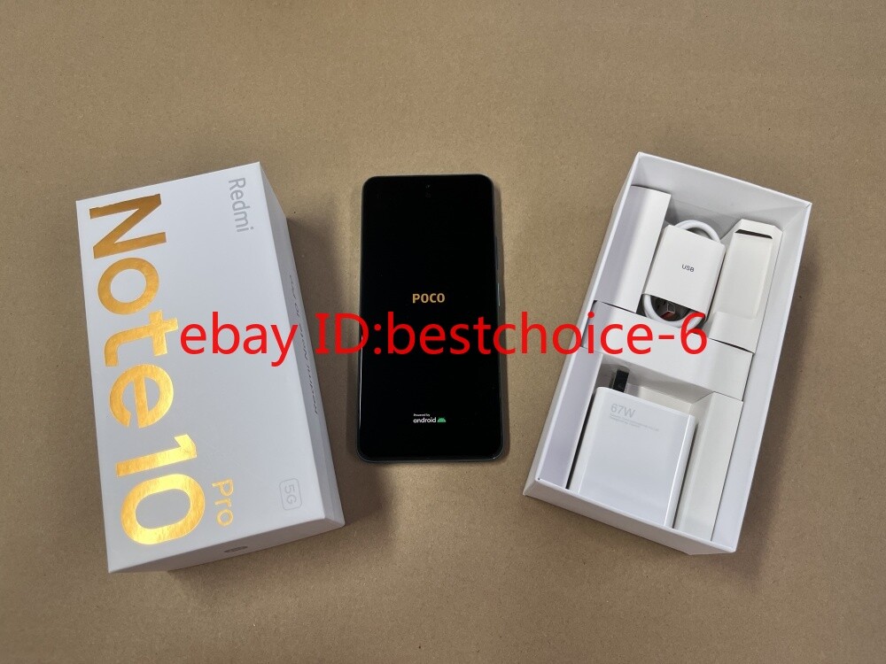 Unlocked Xiaomi Redmi Note10 Pro 5G-Dual SIM 128GB All colors New Sealed 5000mAh