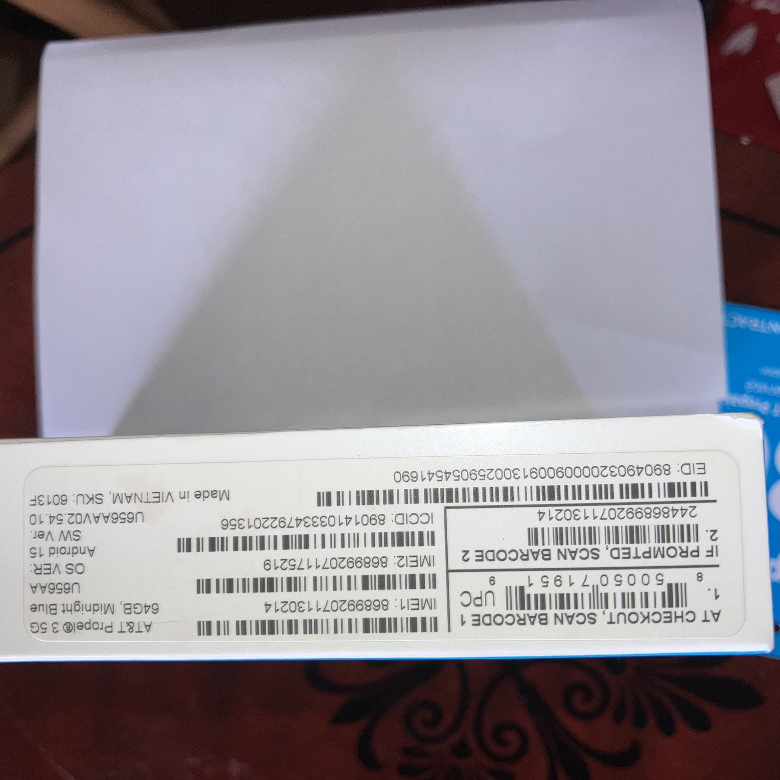 AT &T PROPEL 3 5G PREPAID BLACK 13 MP DUAL CAMERA UNOPENED BOX