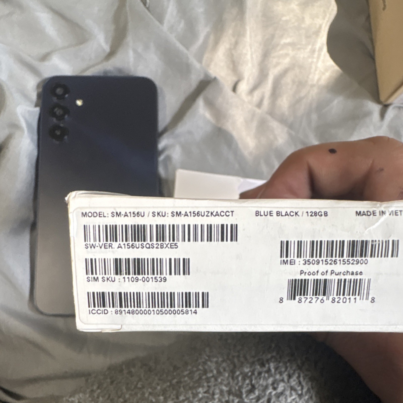 Samsung Galaxy A15 5G Blue Black 128GB SM-A156U SM-A156UZKACCT