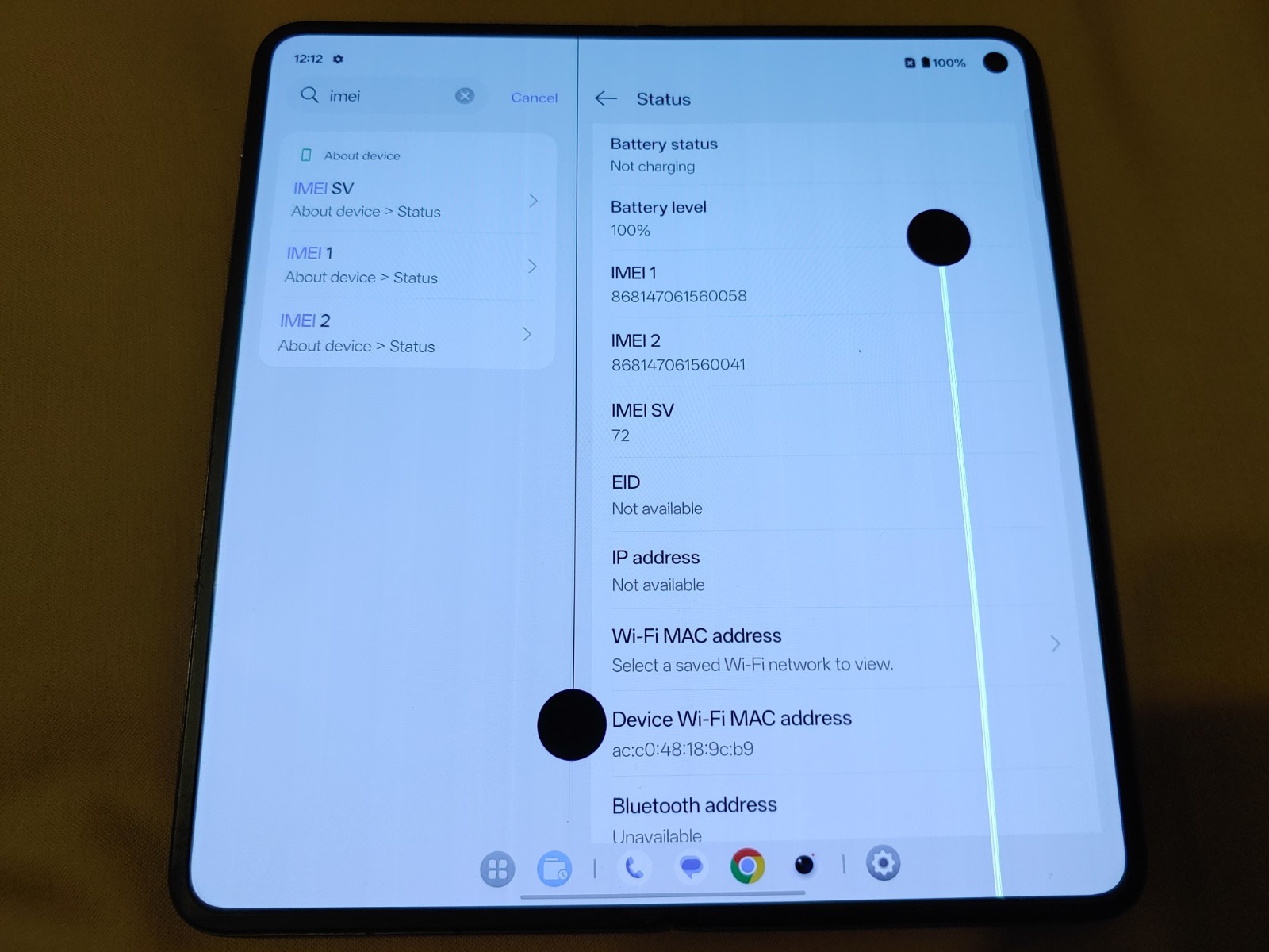 AS-IS *READ* OnePlus Open unlocked 512GB Black, 99% battery Health #63