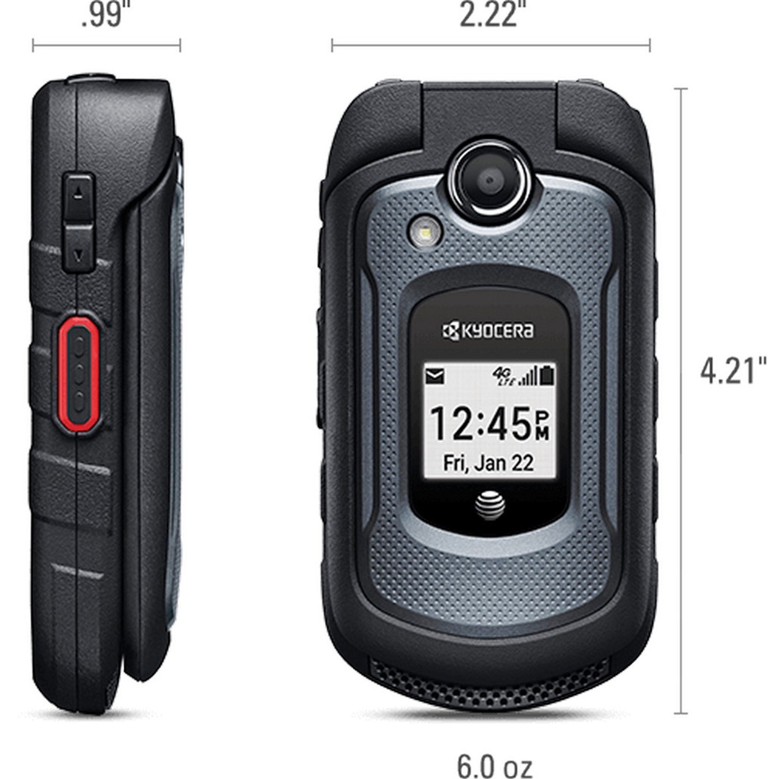 Kyocera DuraXE 4G LTE Rugged Flip Bell / Telus / Rogers Unlocked (E4710) CANADA