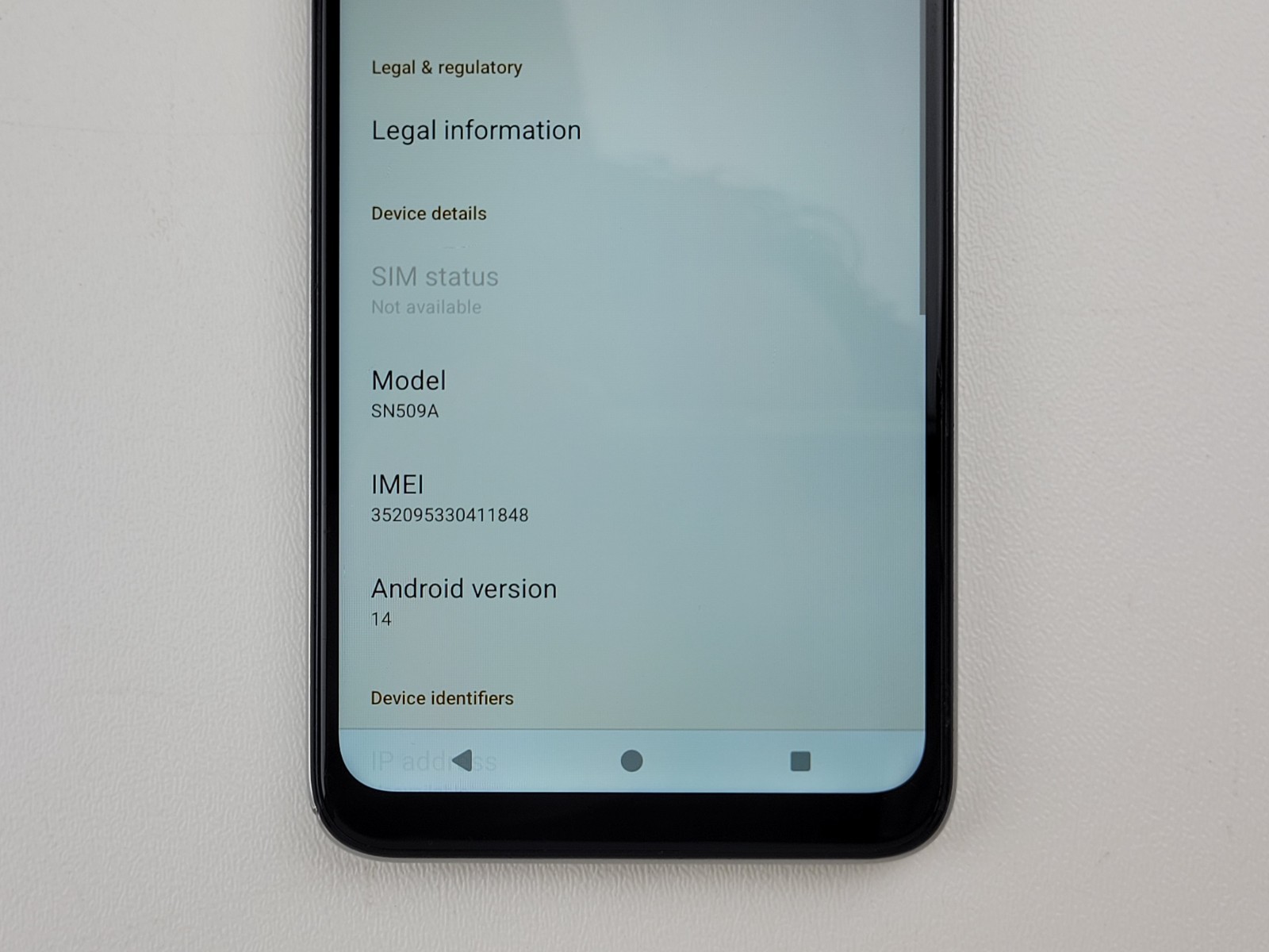 AT&T Motivate Pro 5G (SN509A) 128GB (AT&T) Smartphone – Clean IMEI – H8144