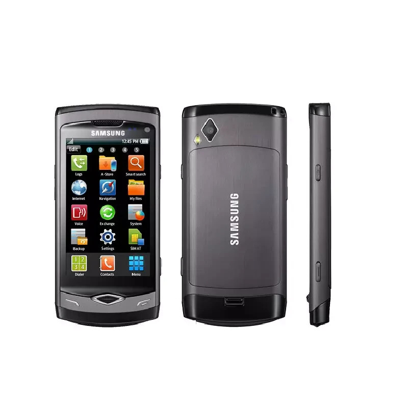 Samsung S8500 Wave 3G Slider Mobile Phone Touch Screen GSM HSPA Cellphone