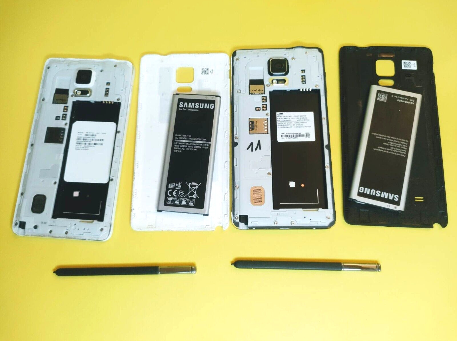 *HAS ISSUES* 2X SAMSUNG GALAXY NOTE 2 SM-NP910W8 + SM-N910V 32GB ANDROID PHONE