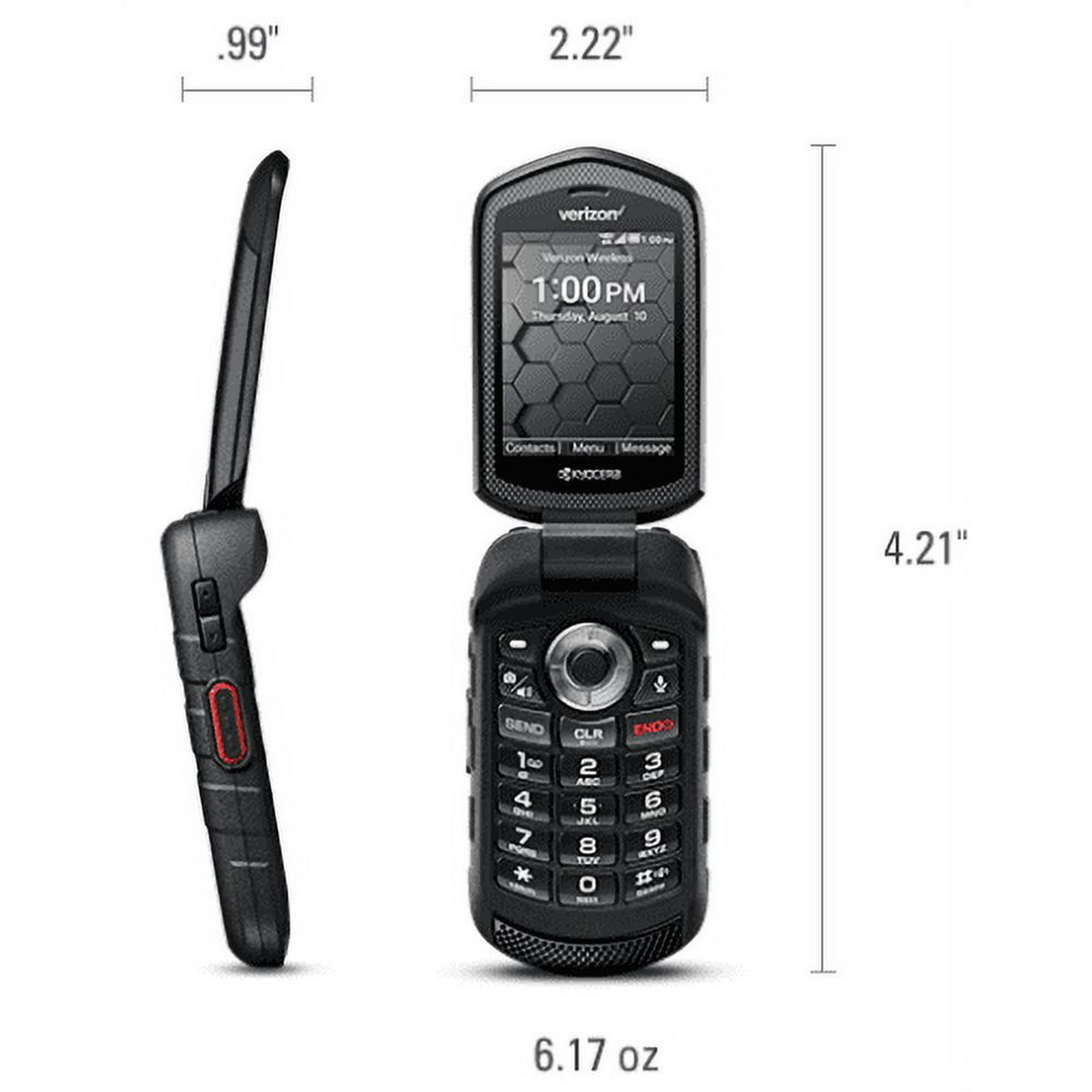 Kyocera DuraXV 4G LTE 16GB 5MP PTT Rugged Flip for VERIZON +GSM Unlocked (E4610)